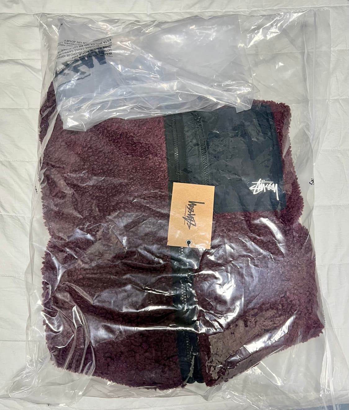 [L] 스투시 쉐르파 리버시블 자켓 버건디 상품이미지3