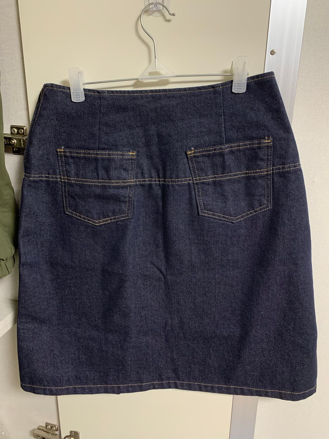 폴트 로우 플리츠 데님 S 상품이미지7