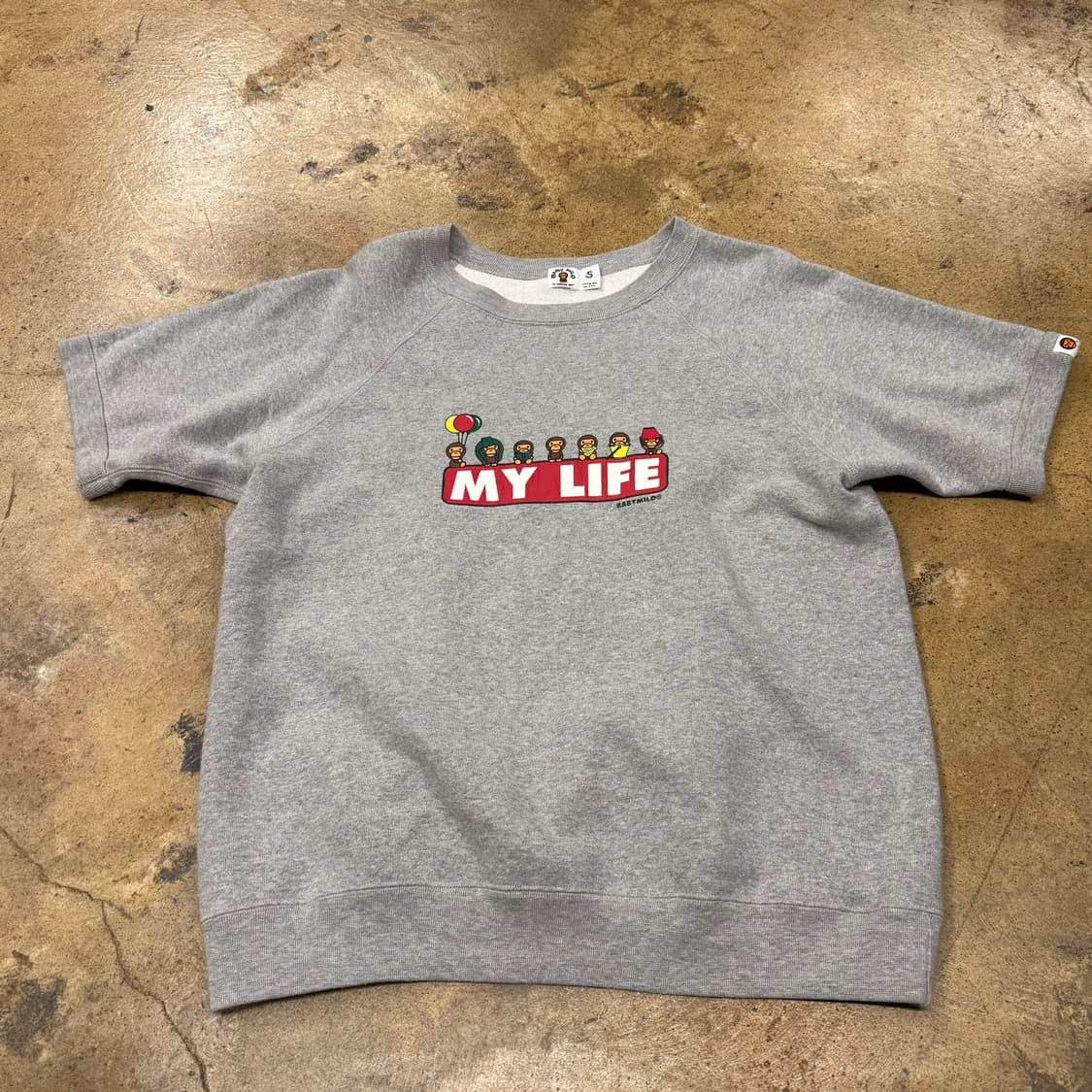 베이프 그레이 베이비 마일로 반팔 티셔츠 상품이미지2