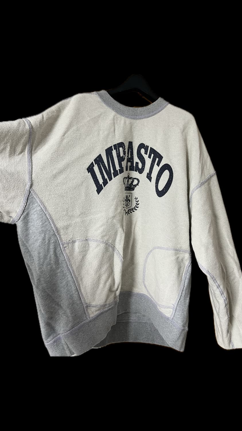 일꼬르소 그레이 벌룬핏 리버서블 맨투맨 105 상품이미지1