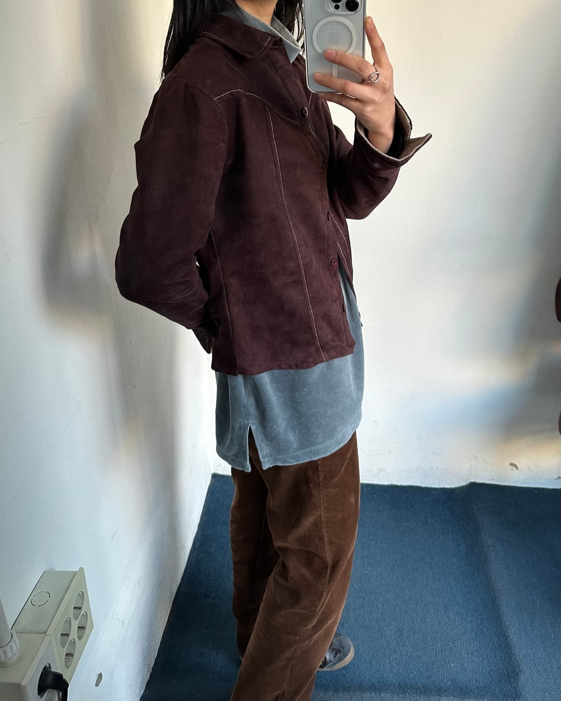 Vegan suede shirt 상품이미지9