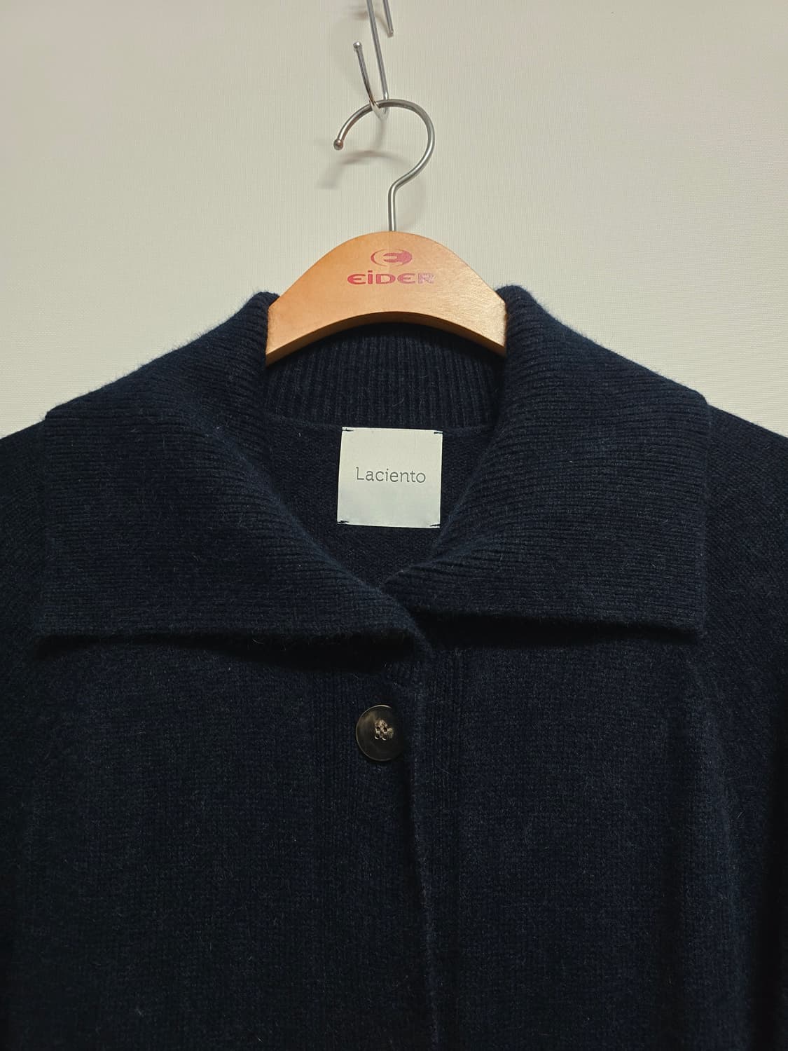 라씨엔토 네이비 롱 가디건 양모혼방 상품이미지2