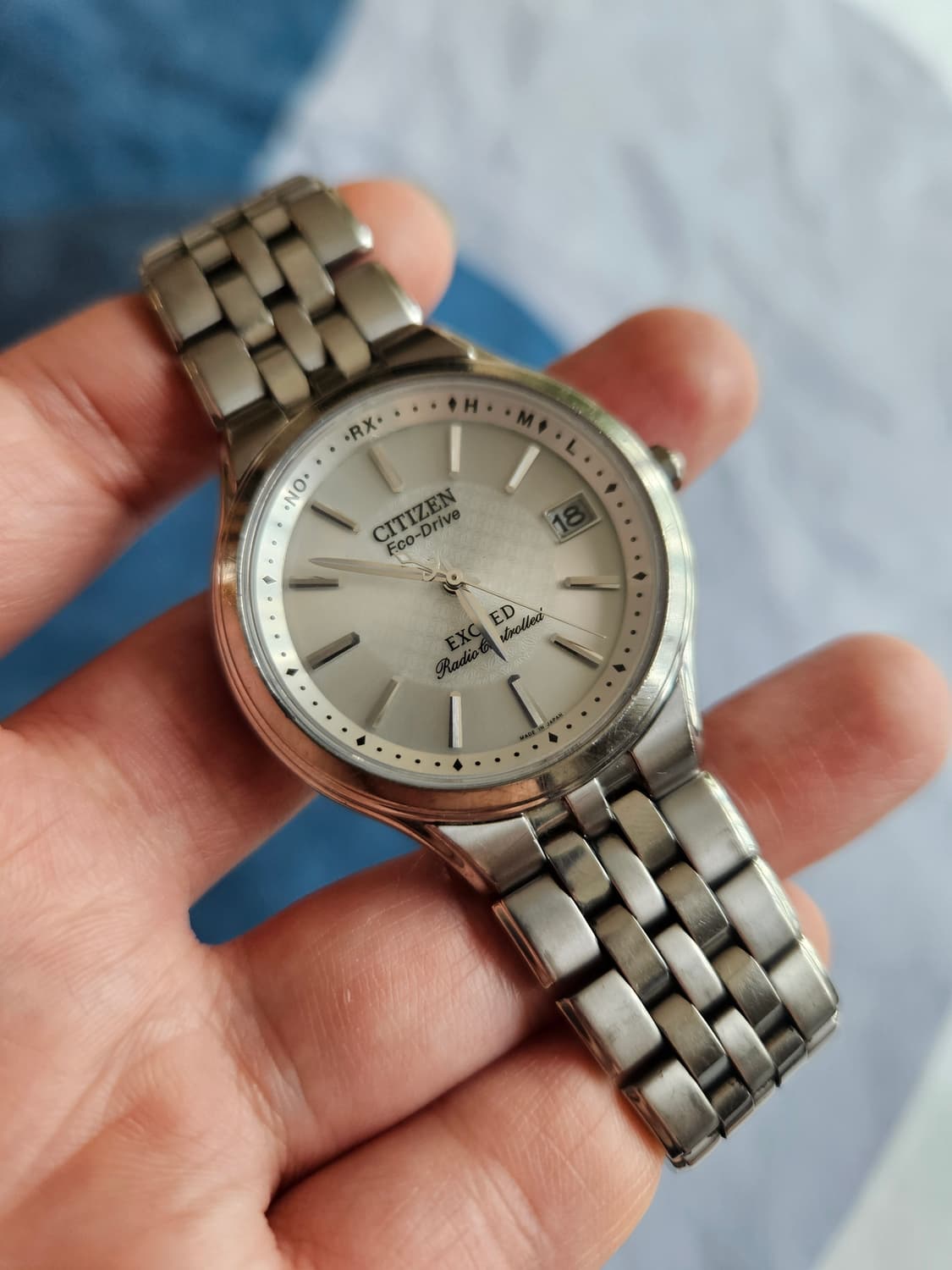 2009s 시티즌 엑시드(EXCEED) 에코 드라이브 전파 티타늄 시계 상품이미지3