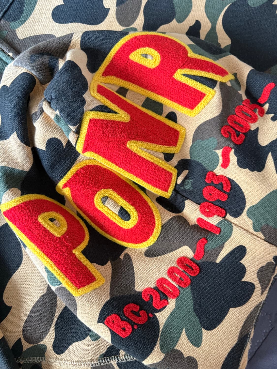 베이프 샤크 황계 후드집업 2XL 상품이미지3