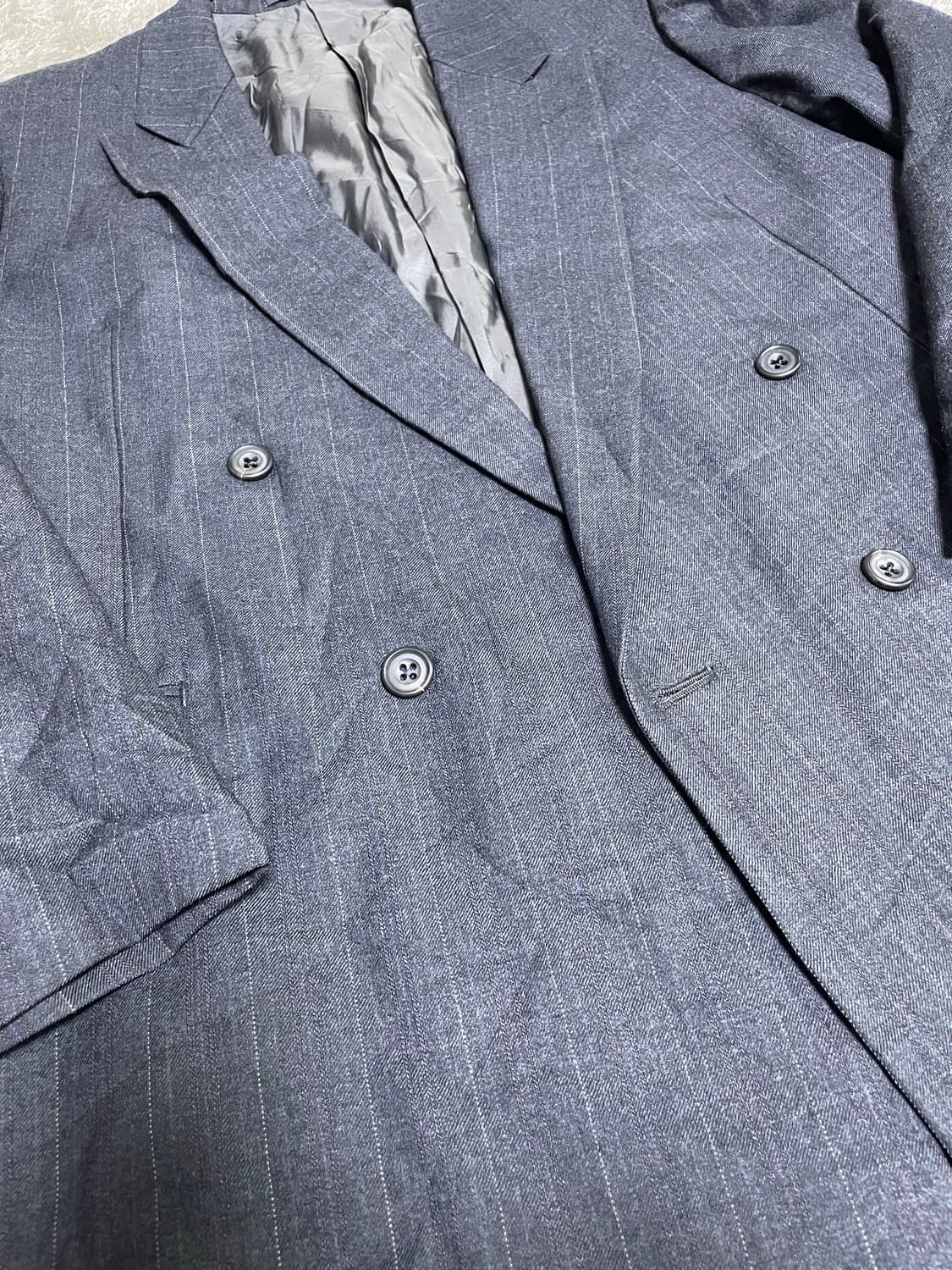 버버리 스트라이프 더블 브레스티드 사이즈 105 상품이미지2