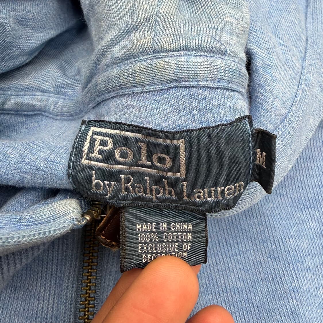 폴로 랄프 로렌 블루 니트 후드집업 M 상품이미지7