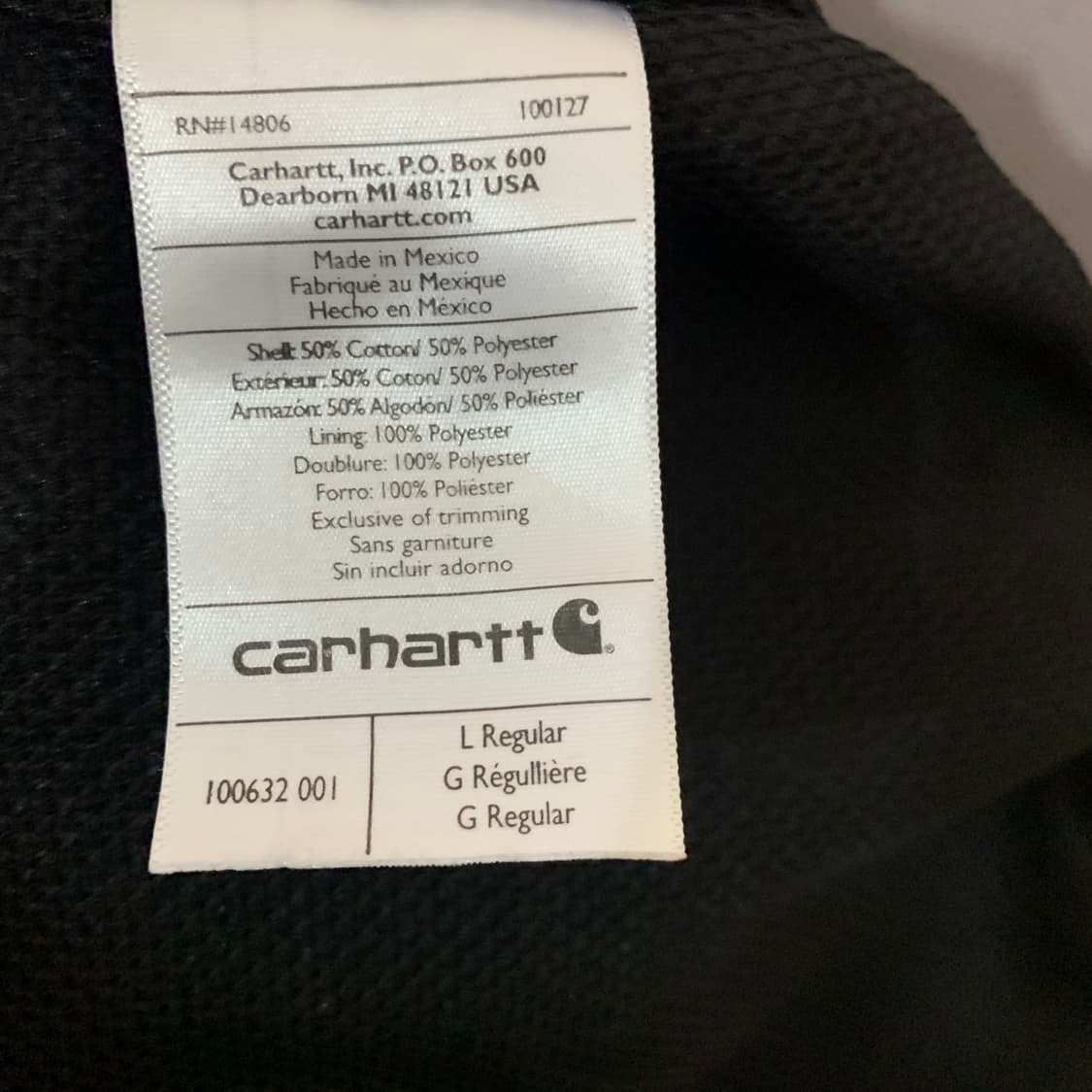 L 칼하트 써멀 레인디펜터 후드집업 블랙 상품이미지7