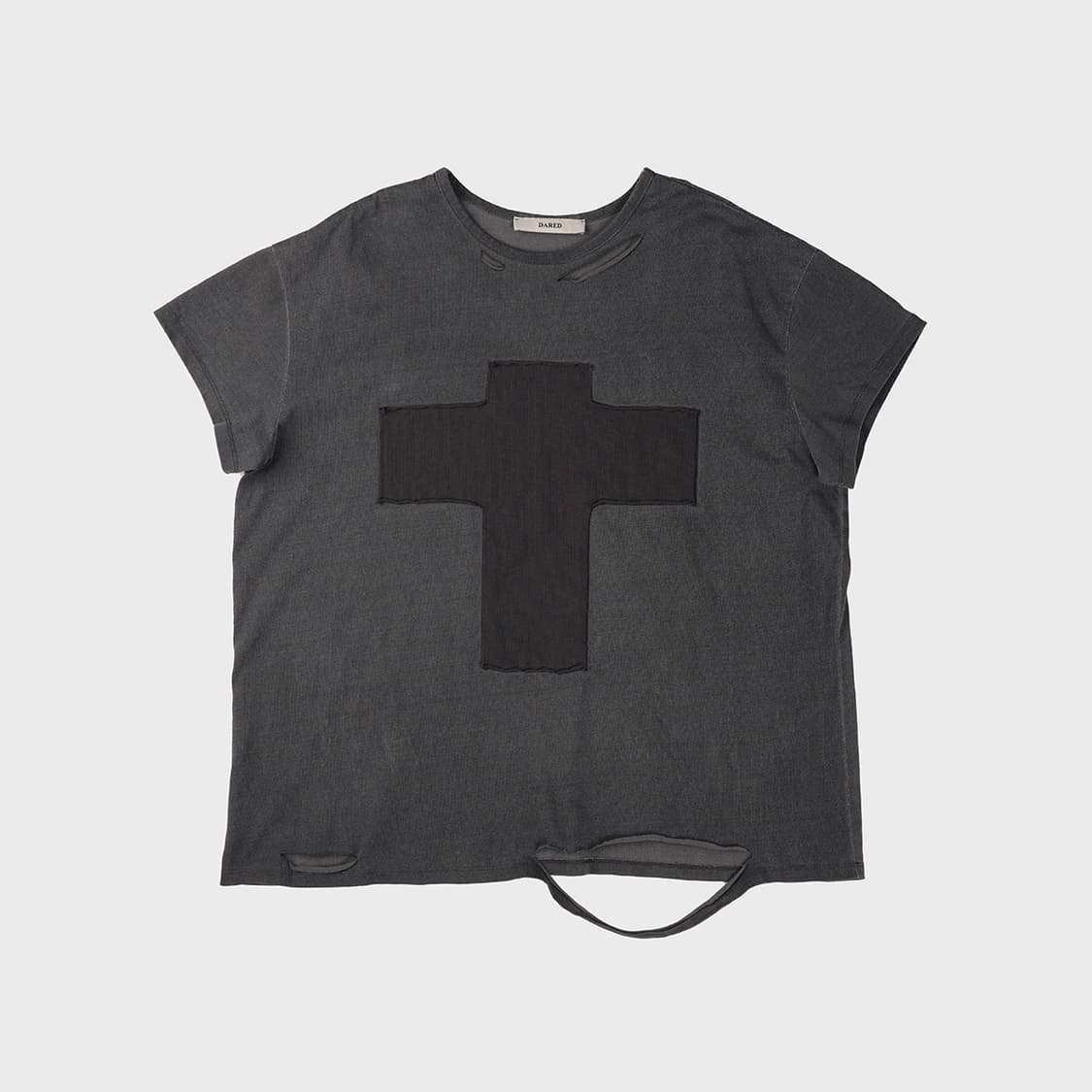 데어드 PATIENT DAMAGED 반팔 티셔츠 빈티지 차콜 상품이미지1