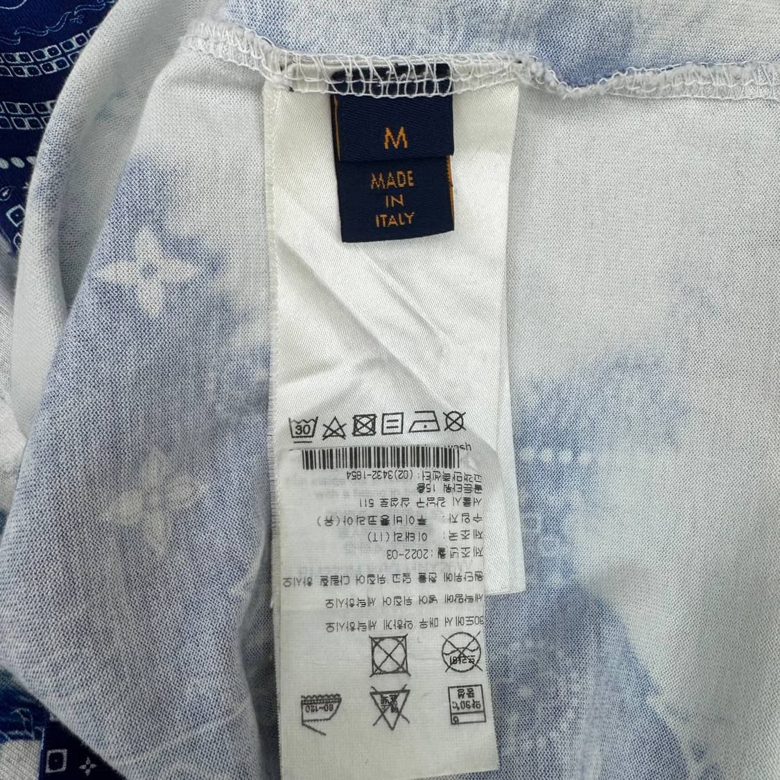 [리오브양주점] 루이비통 블루 모노그램 반다나 티셔츠 상품이미지6