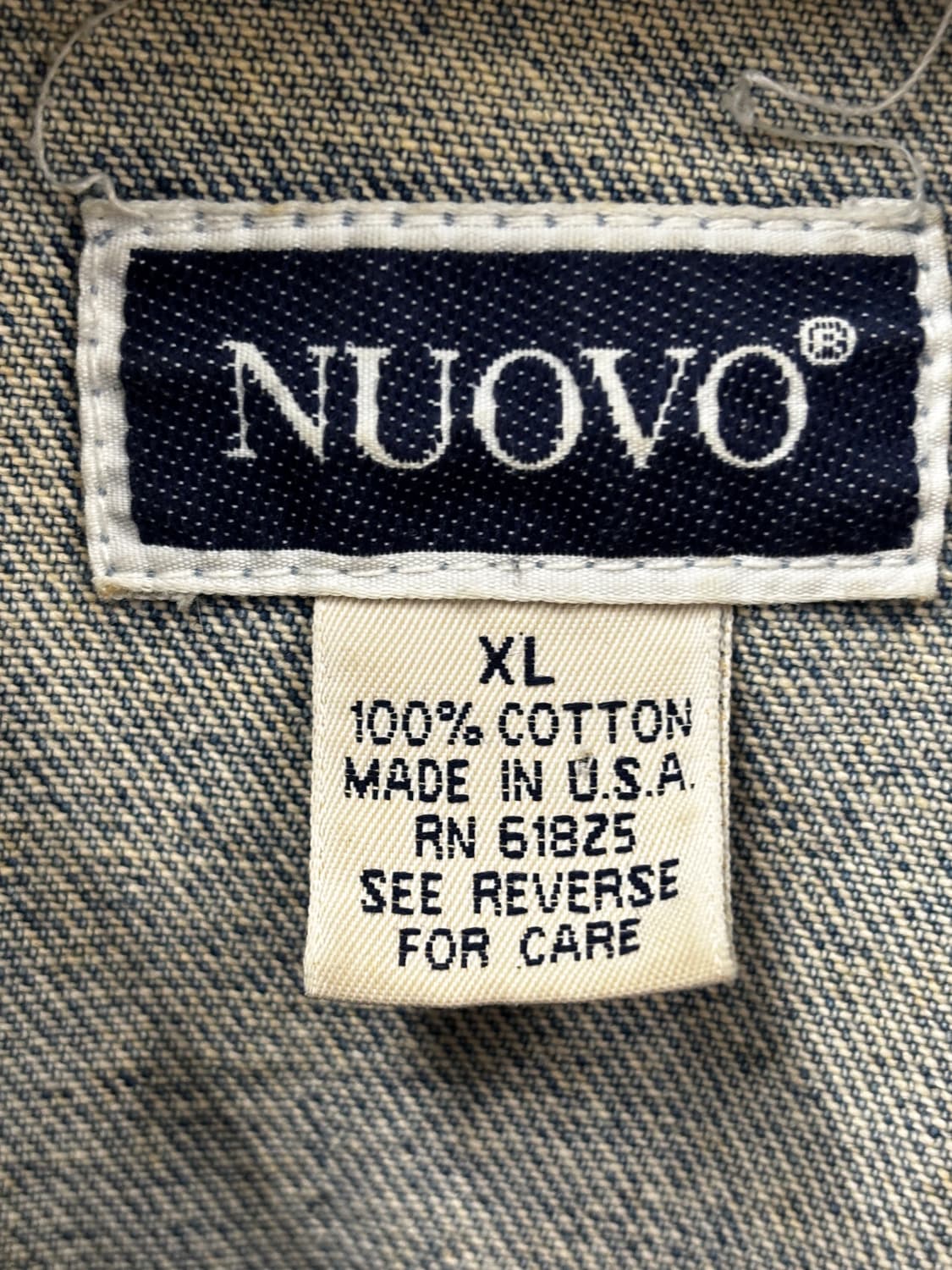 NUOVO USA 오리지널 워싱 데님자켓 XL 상품이미지4