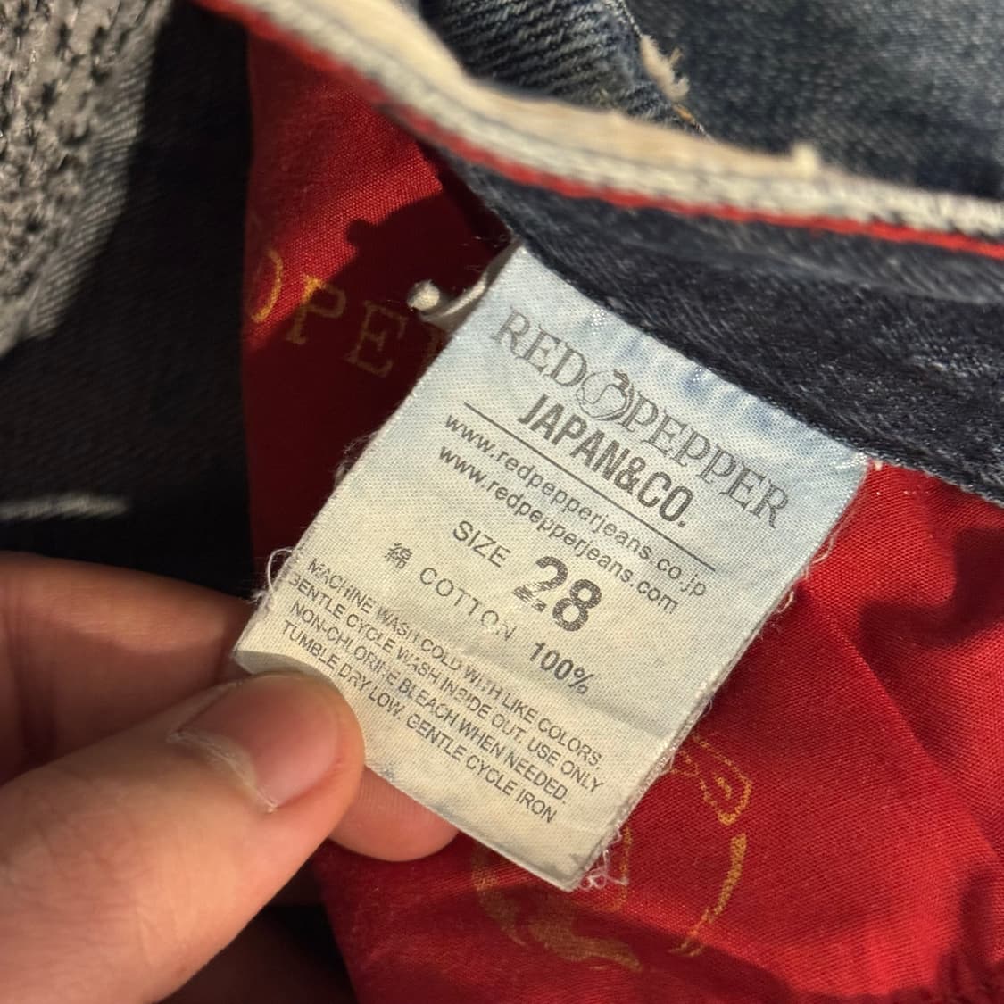 레드 페퍼 날개 패치 데님팬츠 상품이미지8