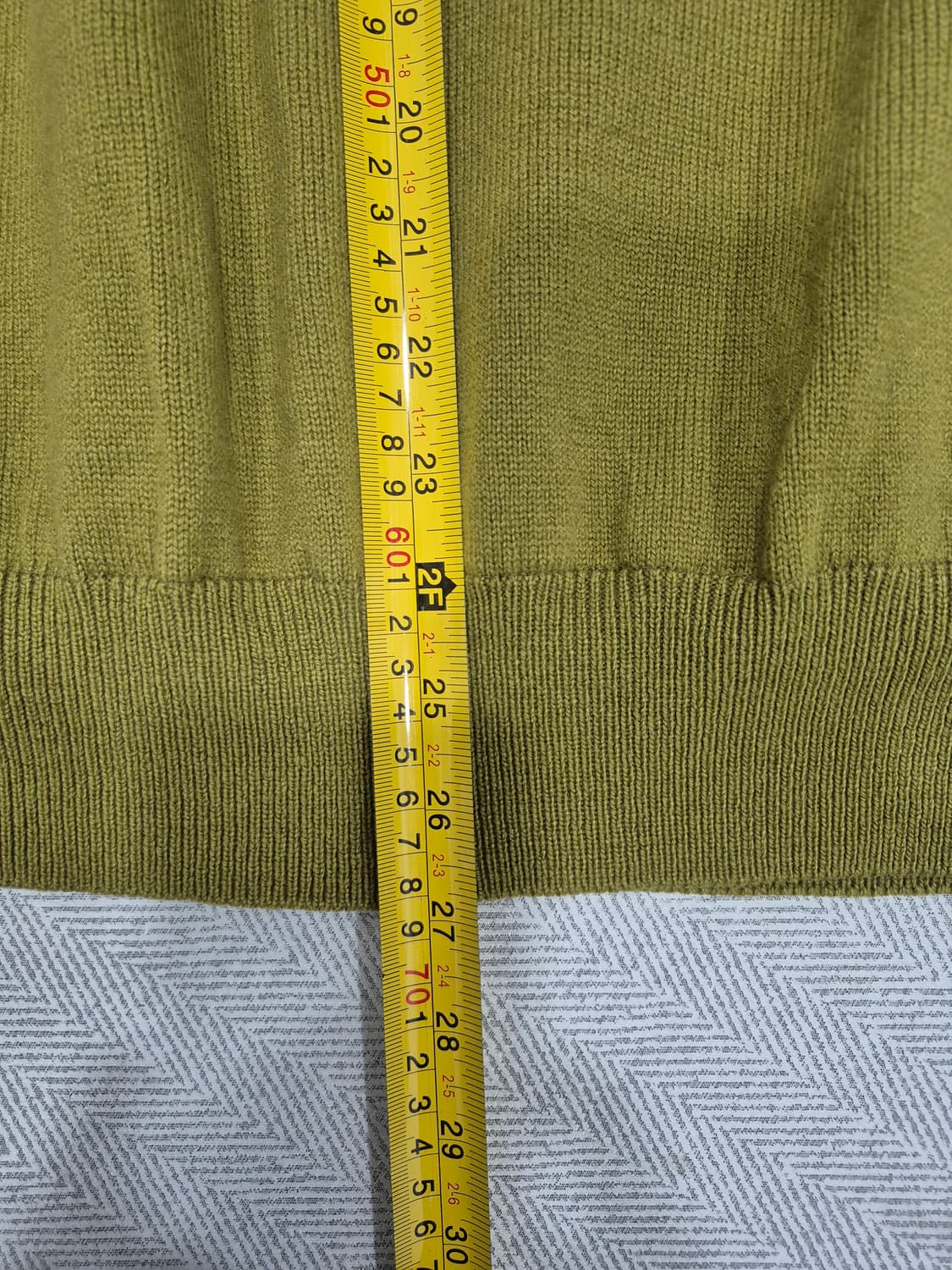 보그너 모100% 하프넥 방풍 니트 그린컬러 남성 105사이즈 상품이미지9