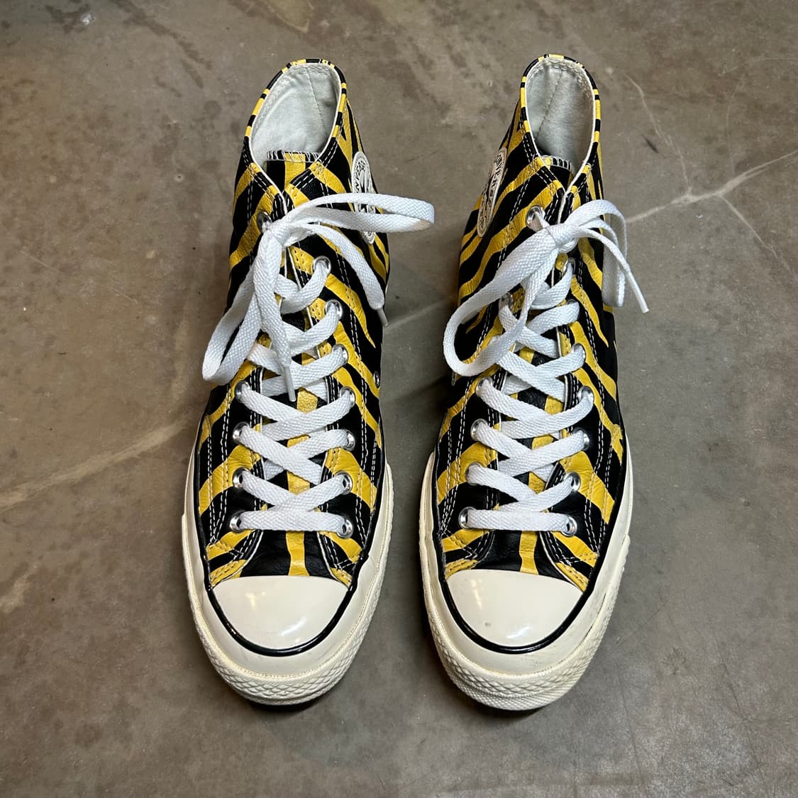 270) 컨버스 척 70 하이 아카이브 프린트 비비드 설퍼 상품이미지5