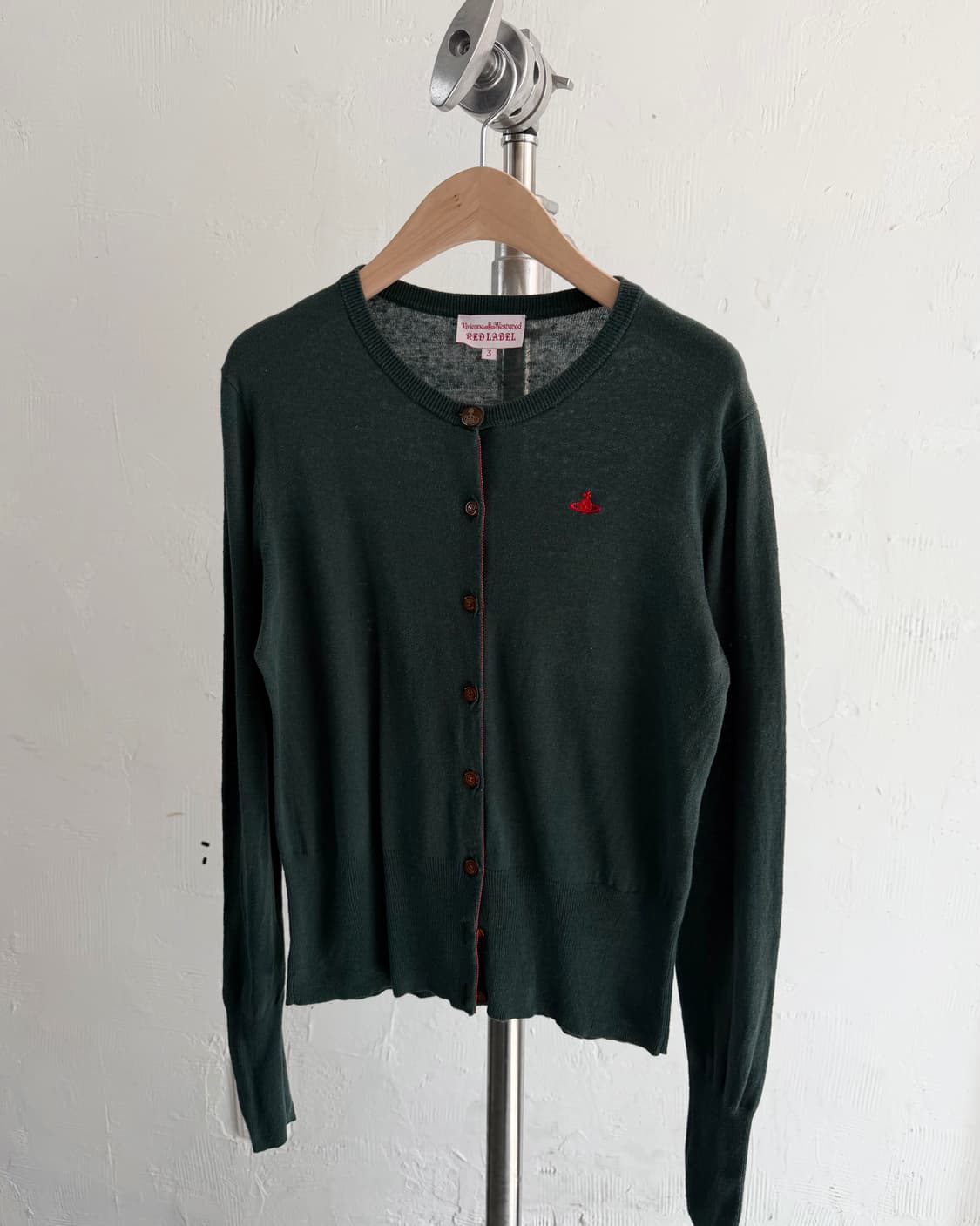 비비안 웨스트우드 레드라벨 ORB로고 코튼 유넥 가디건 상품이미지3