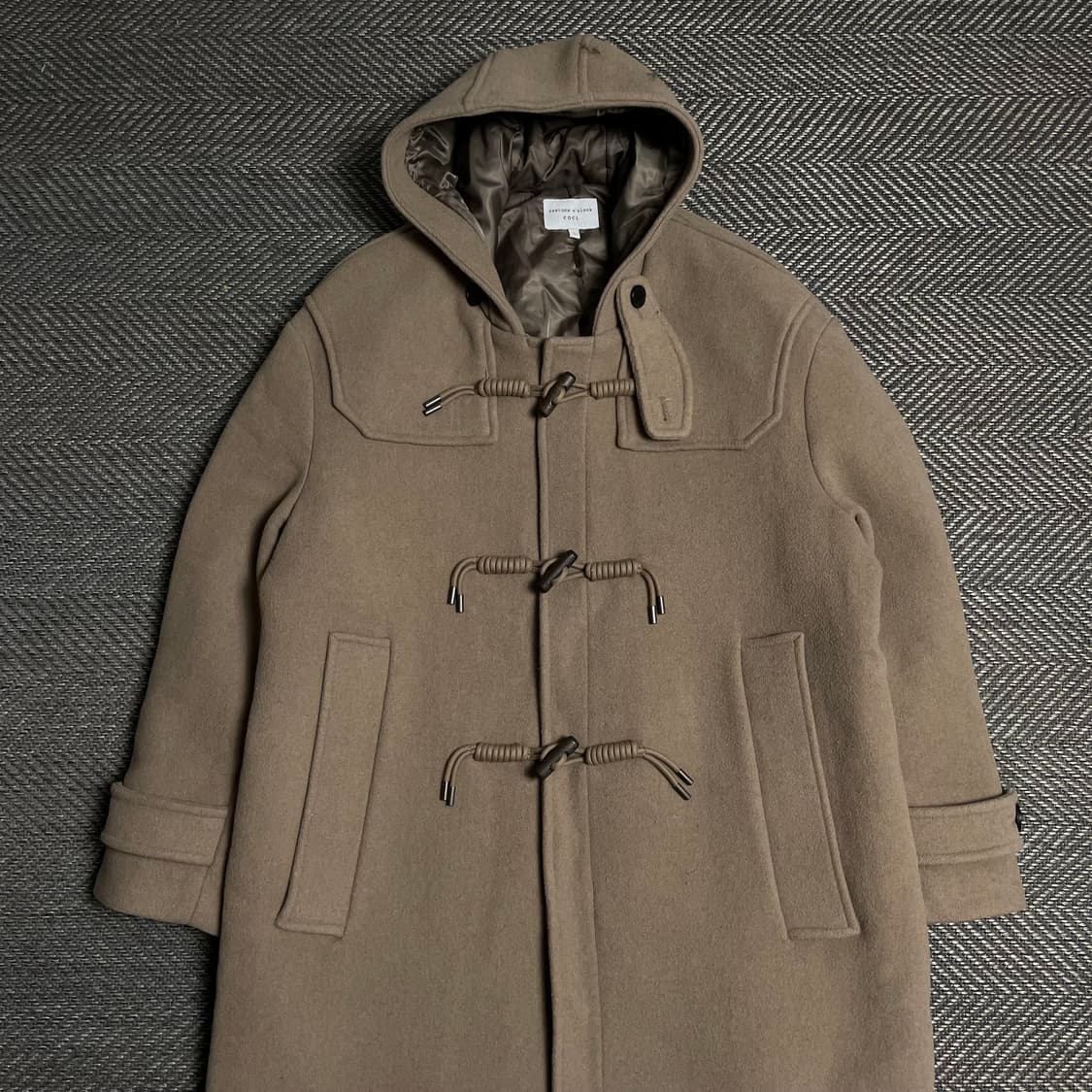 커스텀 어클락 아메카지 박시핏 더플 모직 롱 코트y 5154 상품이미지2
