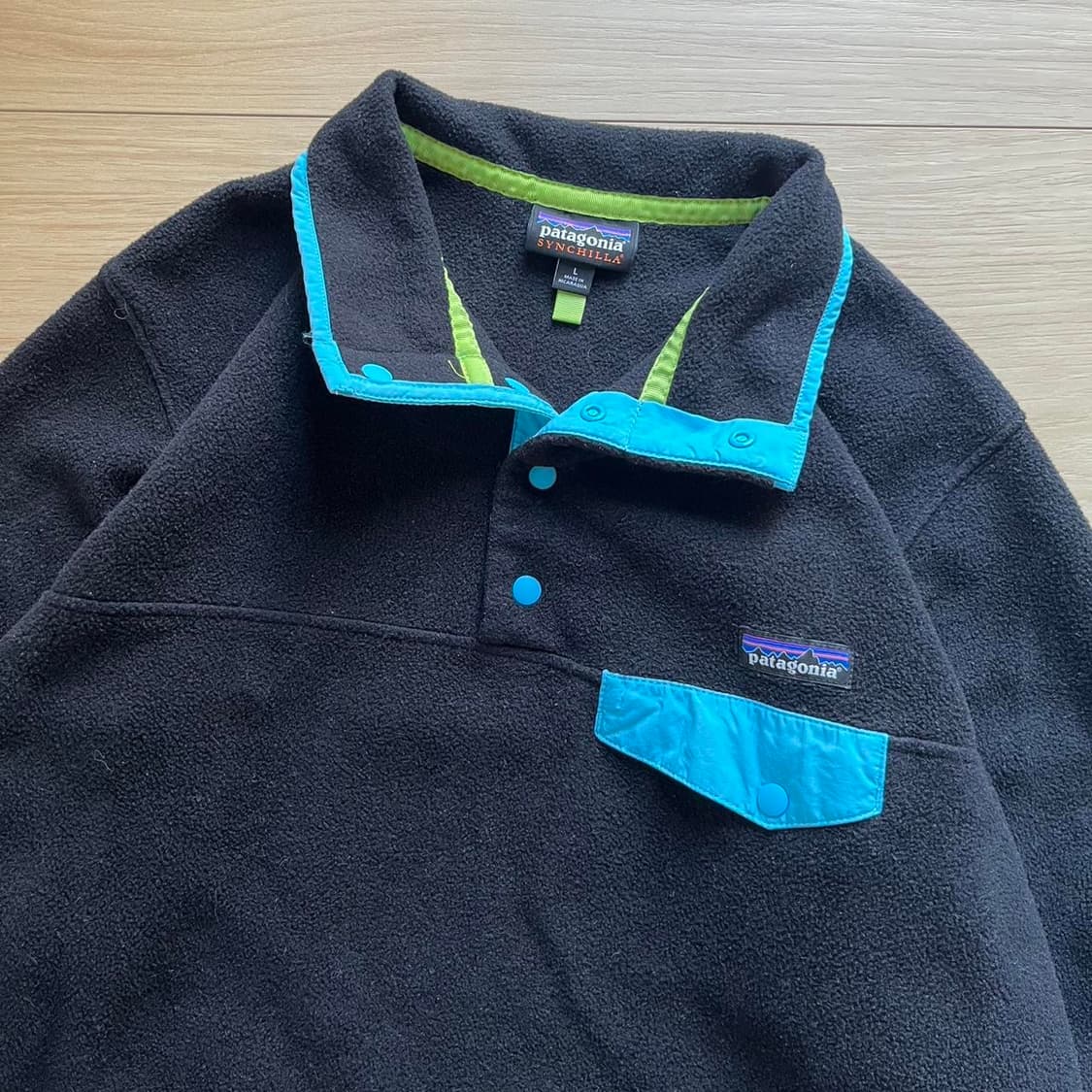 15FW 파타고니아 클래식 신칠라 스냅-티 플리스 풀오버 블랙 상품이미지2