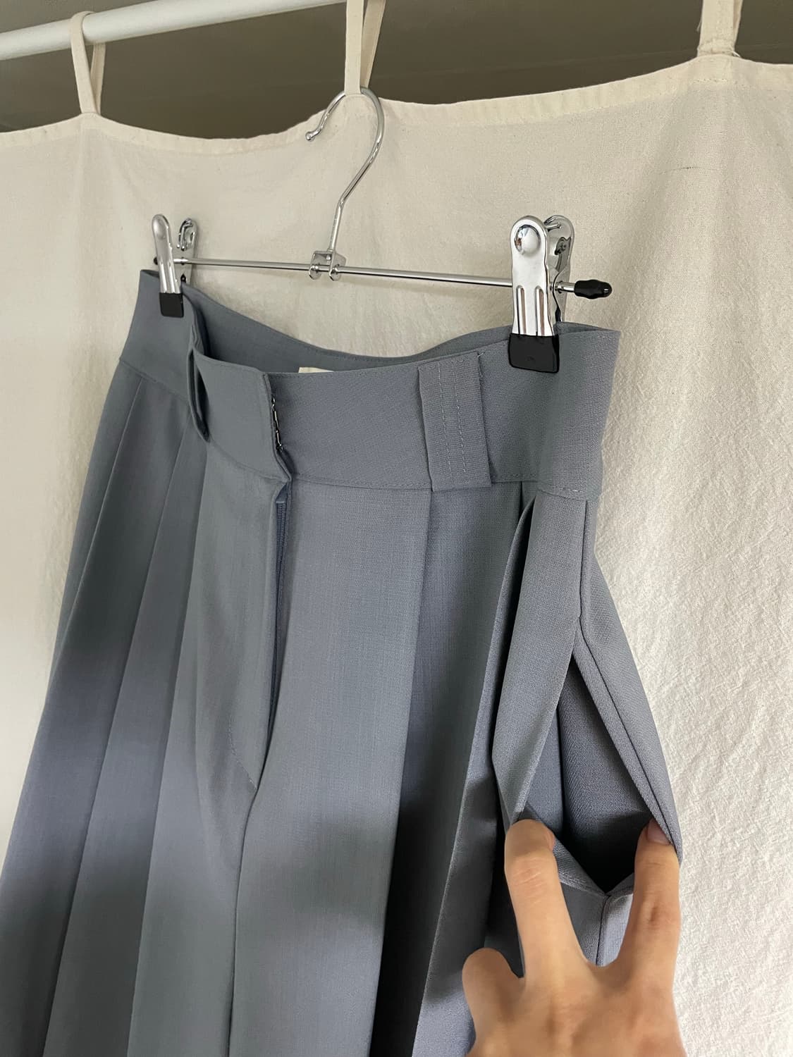 미착용 새상품 택x/MONMOUTH midi skirt 상품이미지2