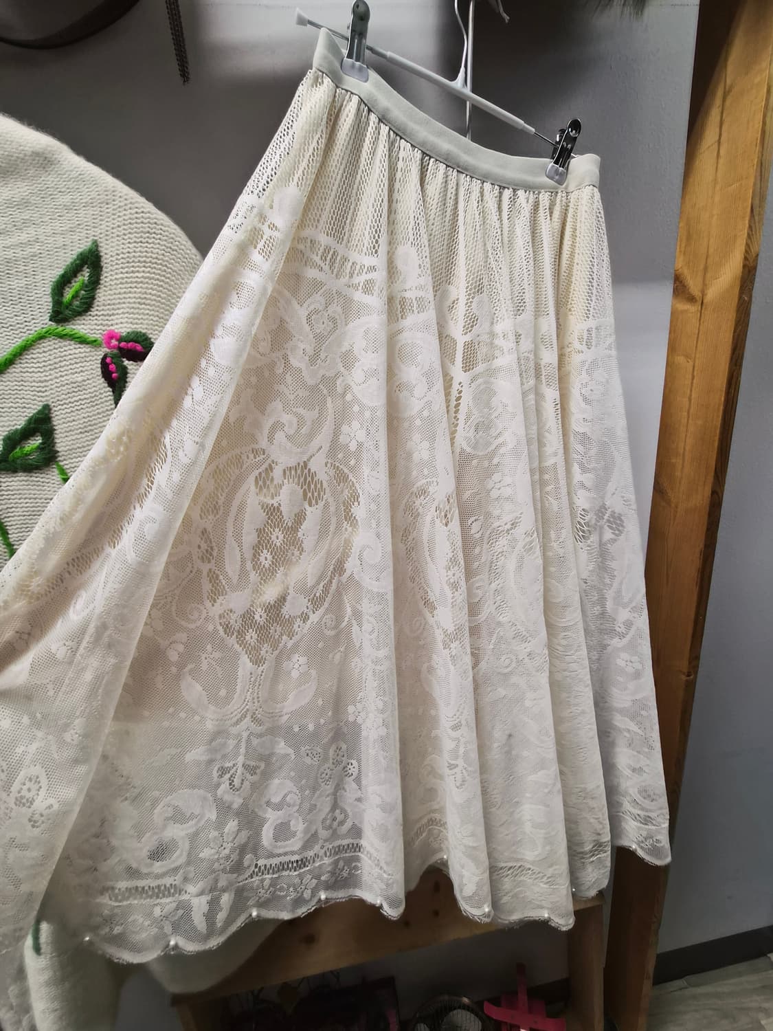 수입 입체자수 니트코트&롱가디건 2.수입 진주 레이스 샤 스커트 상품이미지7