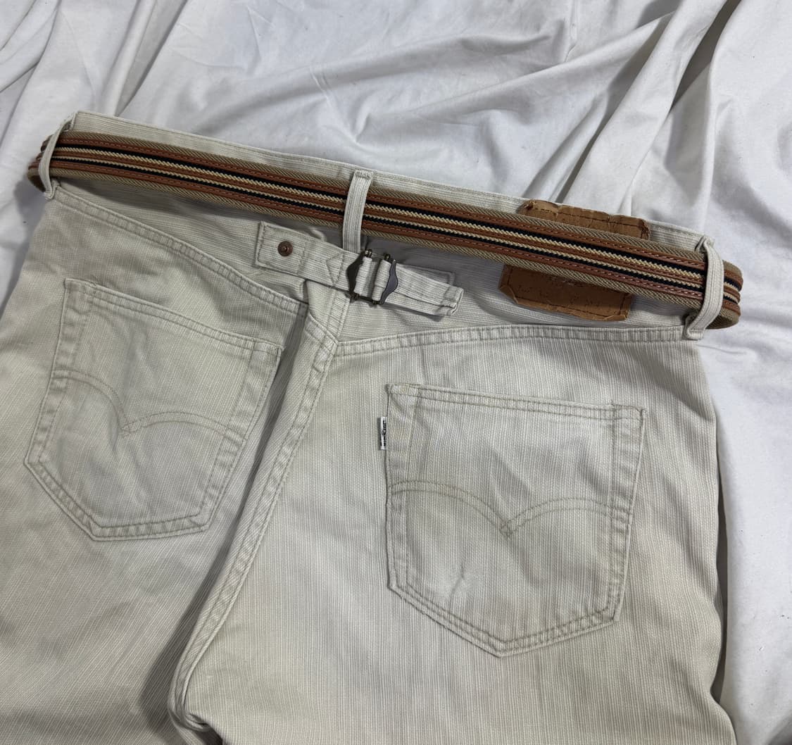 닥스 스트라이프 웨빙 레더 벨트 상품이미지2