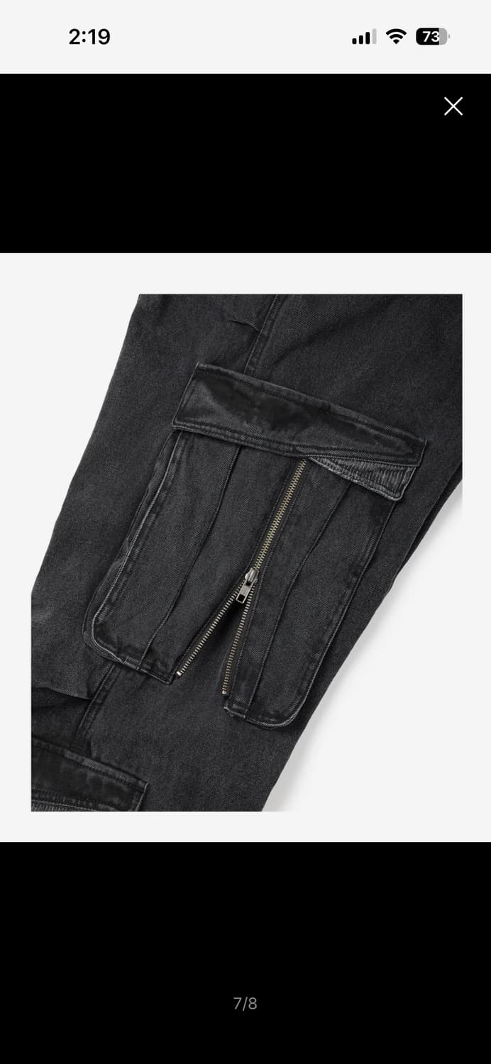 이티씨이 데님 카고팬츠 LAYERED BACK CARGO DENIM PA 상품이미지7