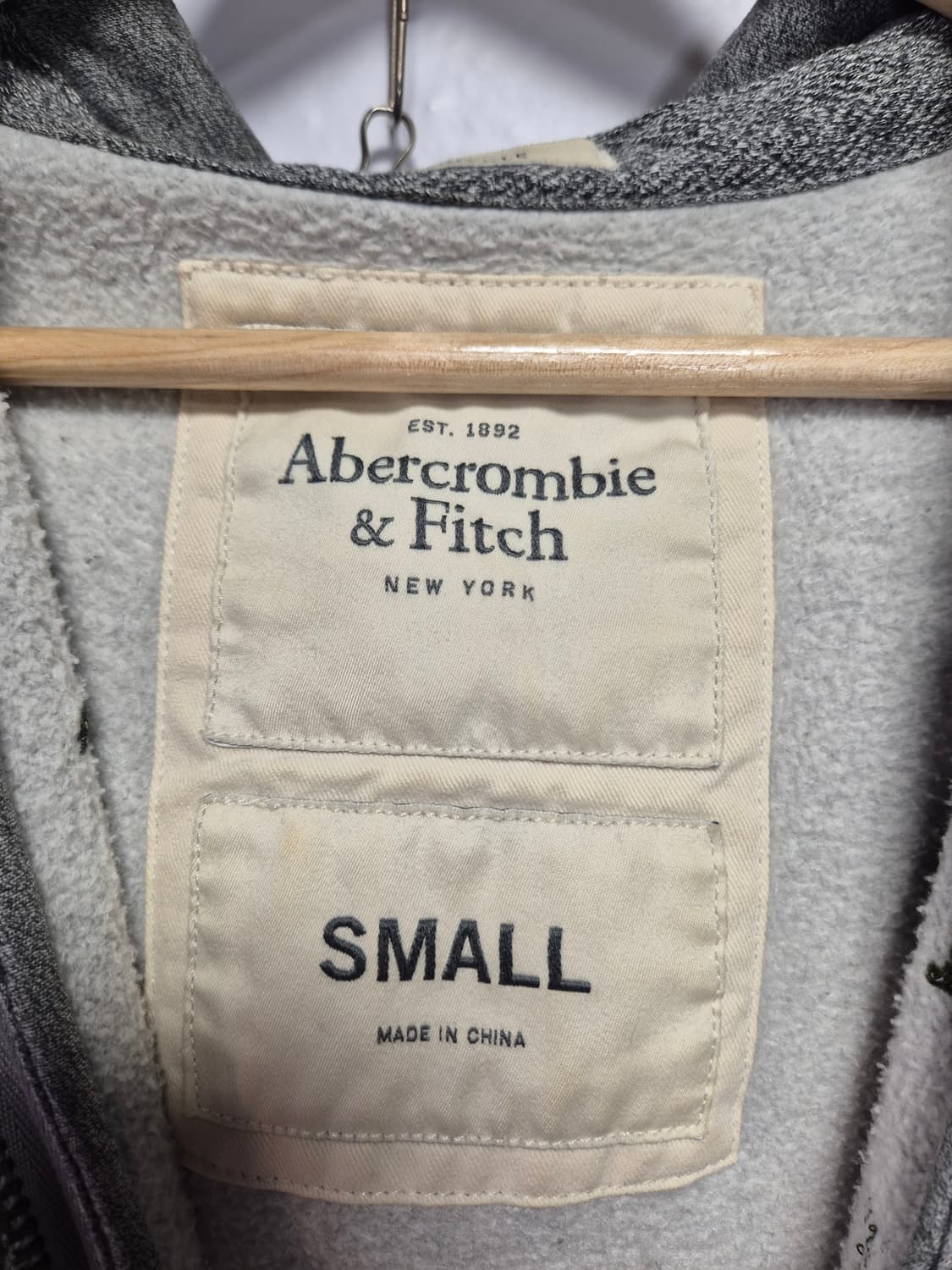 아베크롬비 Y2K 후드집업 그레이 S사이즈(상태S급) 상품이미지7