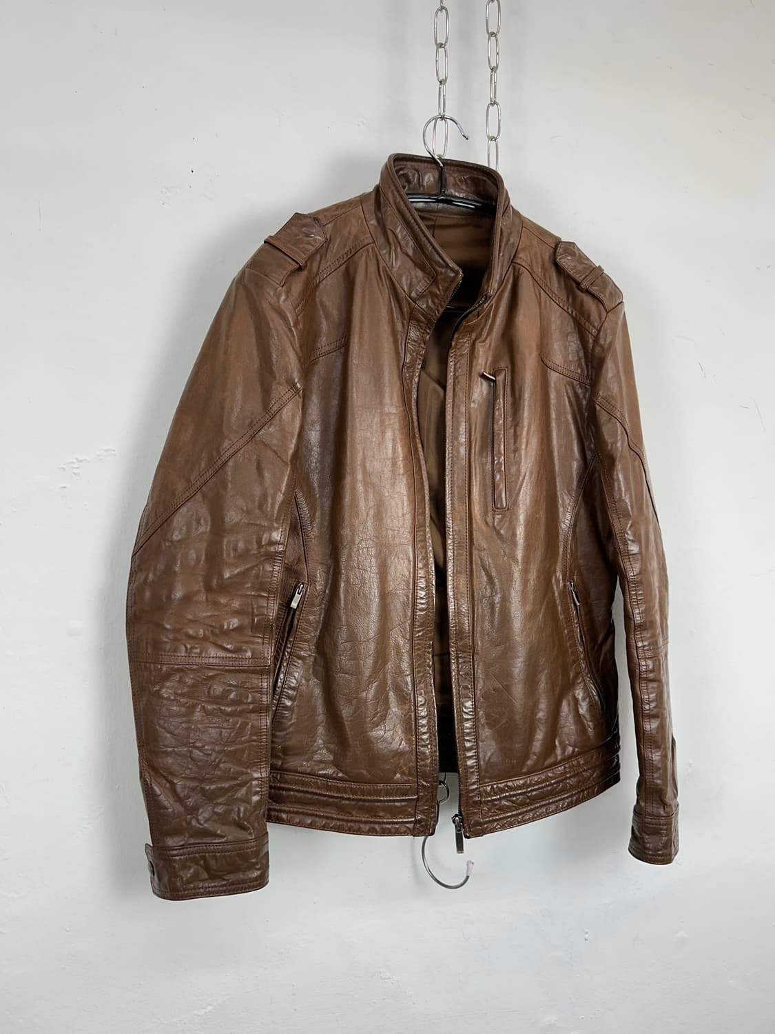 Kinloch Anderson Cowhide Leather Jacket 상품이미지2