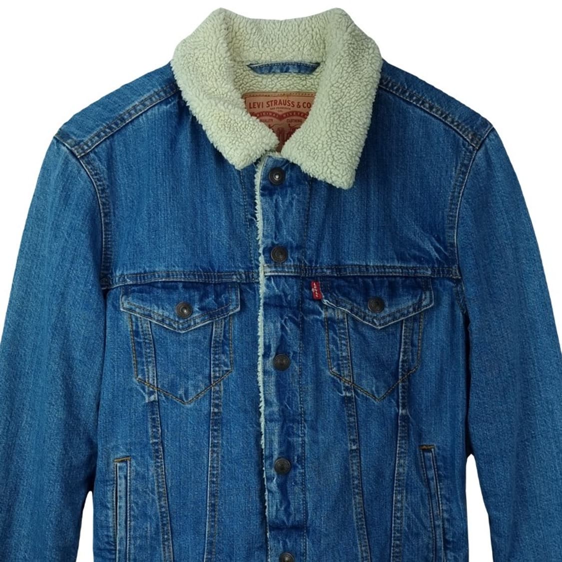 리바이스 안감 뽀글이 쉐르파 데님 자켓 청자켓 M16610 상품이미지4