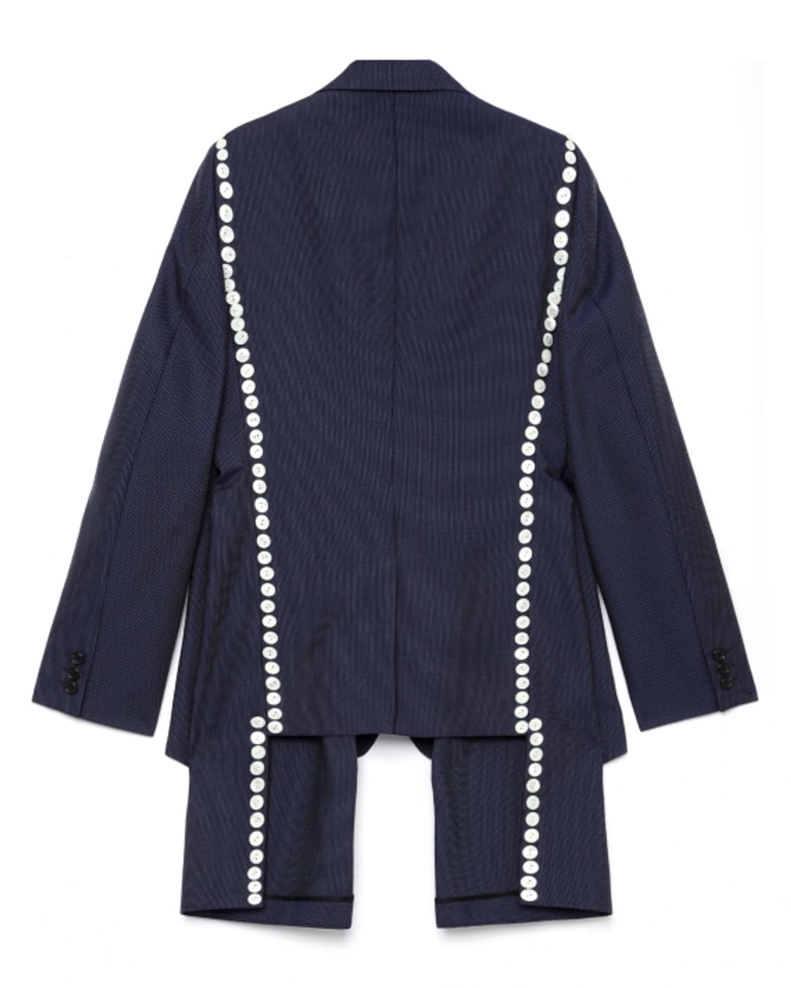 새상품 꼼데가르송 옴므플러스 버튼디테일 네이비 블레이져 S 상품이미지4