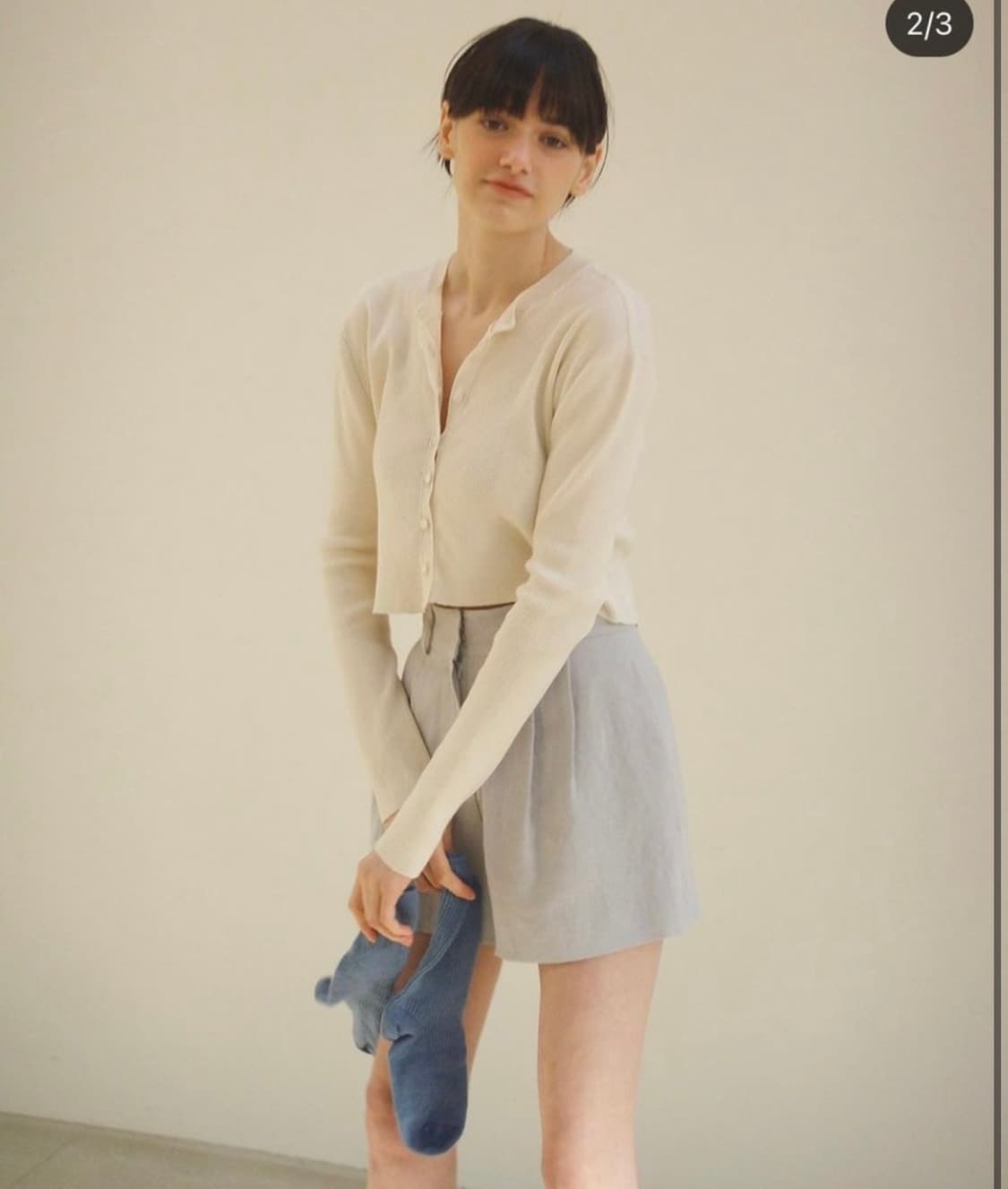 타낫 린넨 핀턱 쇼츠 상품이미지2