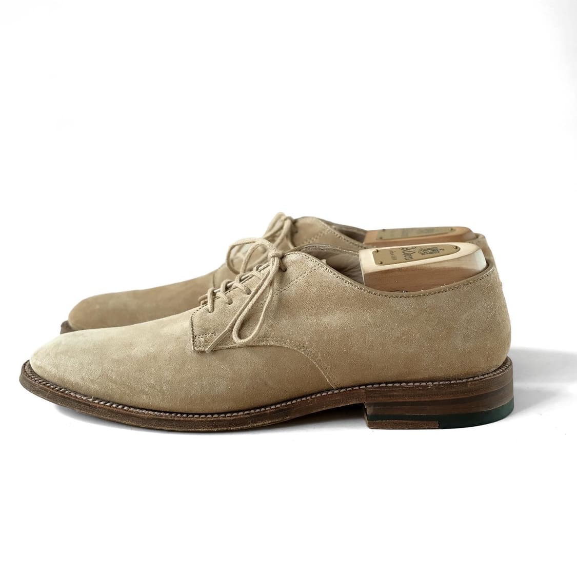 알든 N6401 8.5D 언라인드 탄 스웨이드 더비슈즈 상품이미지3