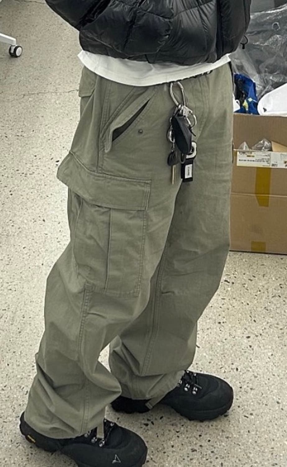 스투시 립스탑 밀리터리 카고 팬츠 올리브 34 새상품 상품이미지3