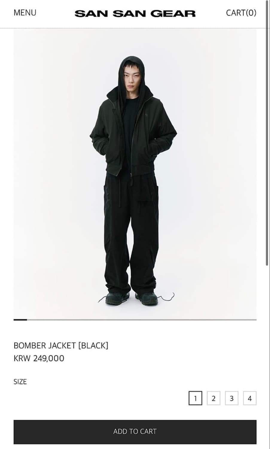 (2) 산산기어 봄버 블랙 상품이미지1