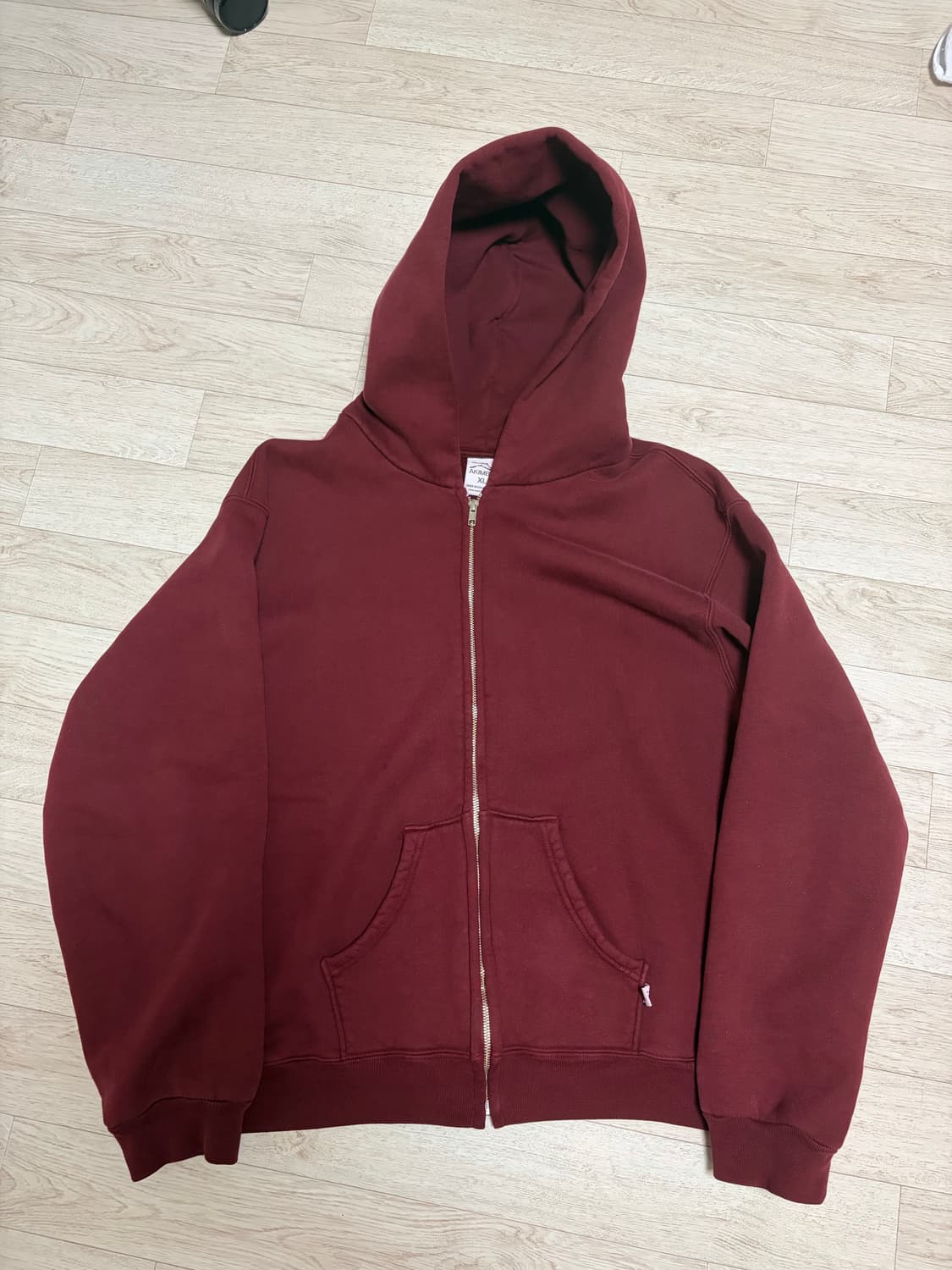 아킴보클럽 후드집업 xl 와인 akimbo club 상품이미지1