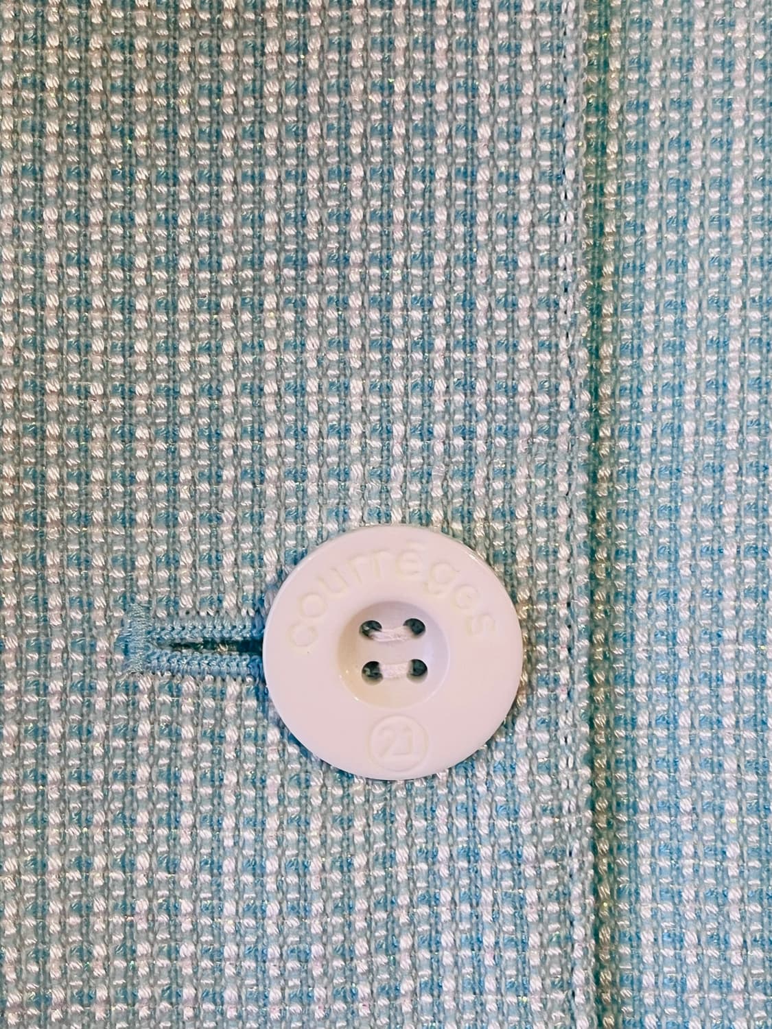 꾸레쥬 90년대 트위드 크롭 자켓 (데드스탁) 상품이미지6