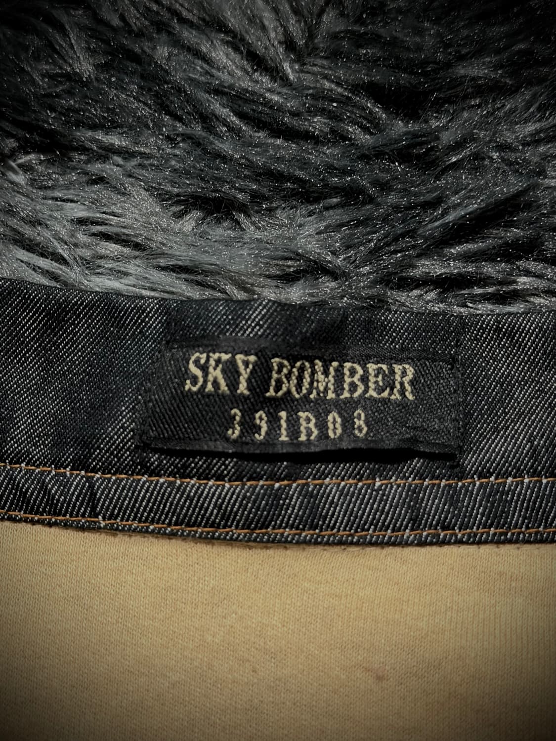 Sky Bomber 레오파드 레이스업 데님 카라 7부 슬리브 상품이미지9