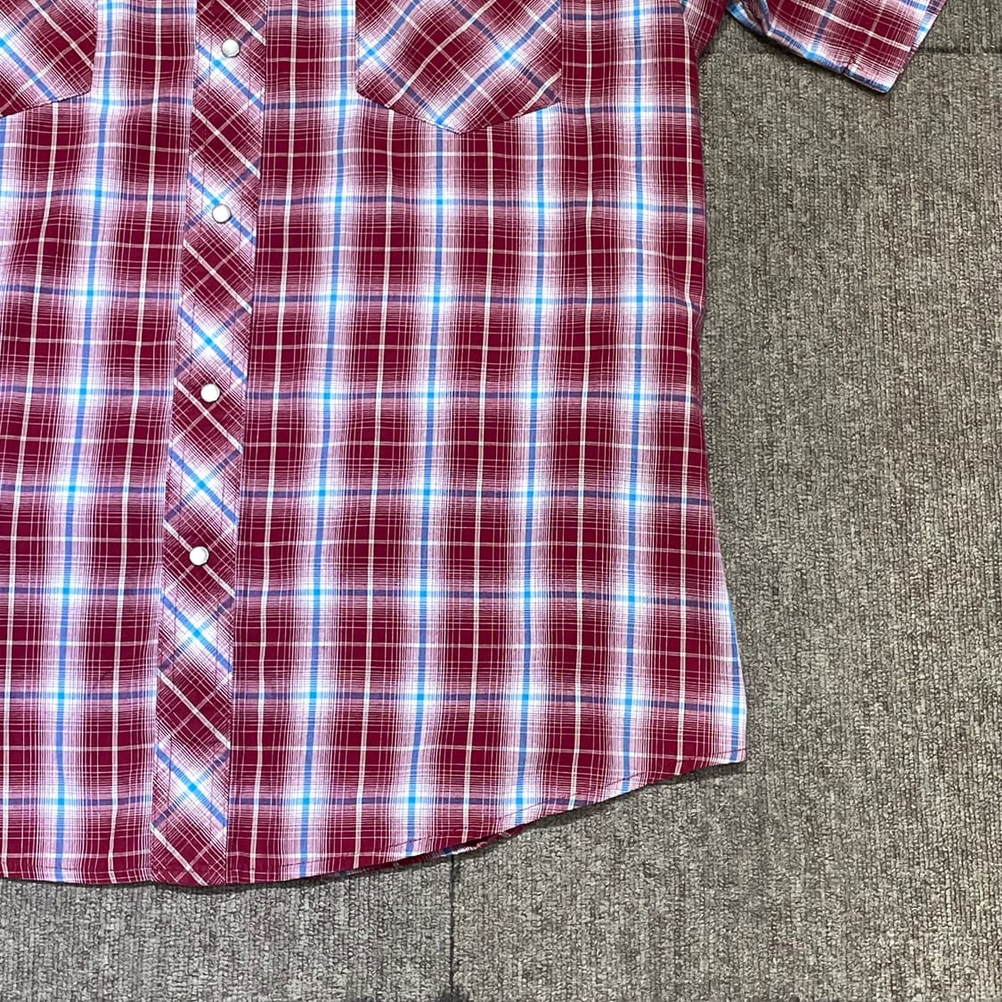 Wrangler 랭글러 체크 웨스턴 반팔 셔츠 상품이미지4