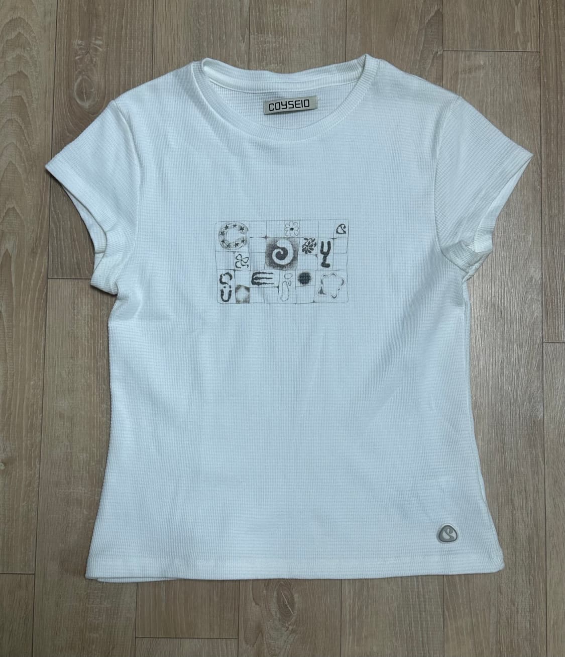 코이세이오 COY WAFFLE T-SHIRT IVORY COY WAFFL 상품이미지2