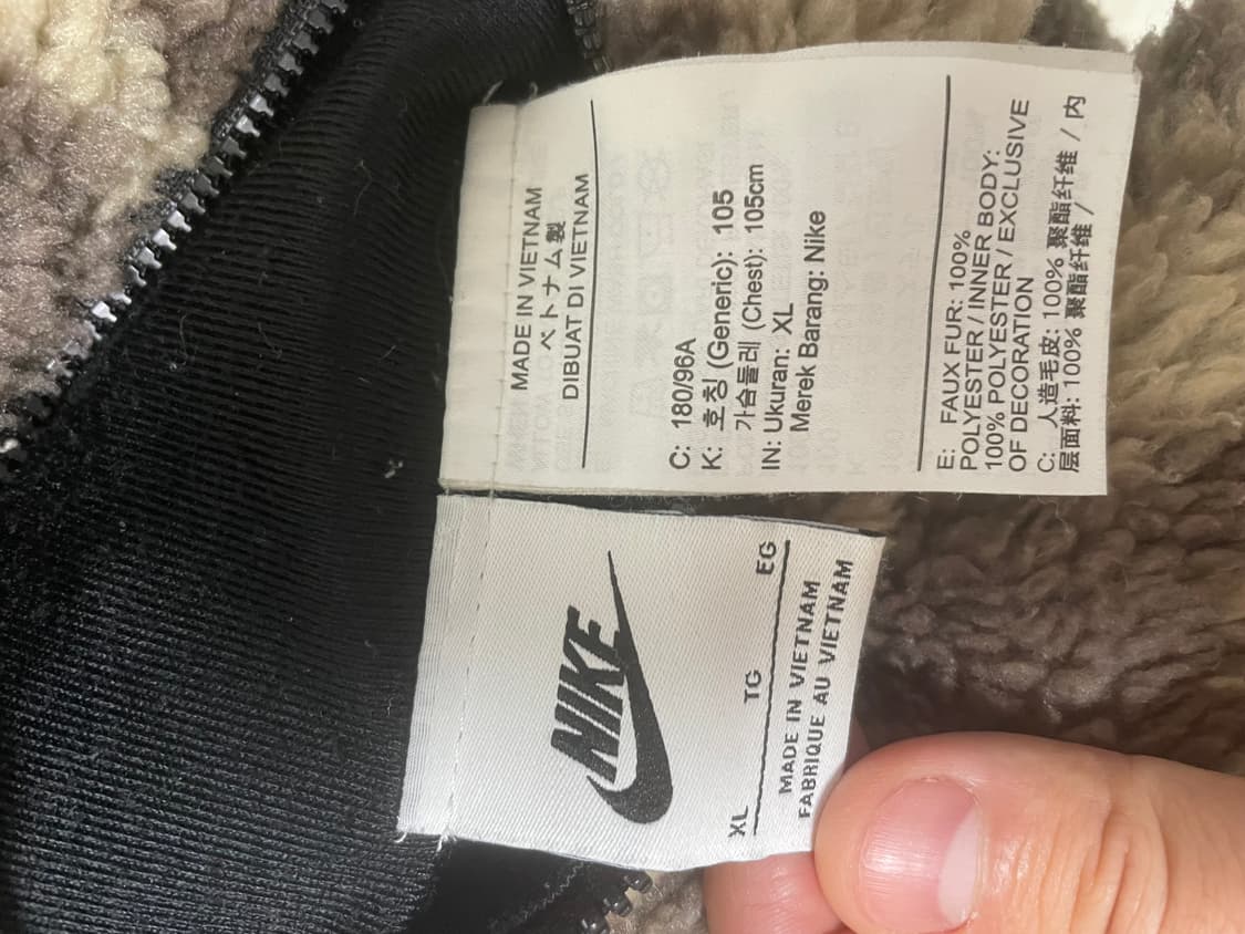 나이키 플리스 리버시블 후리스 풀 집 블랙 XL 상품이미지2