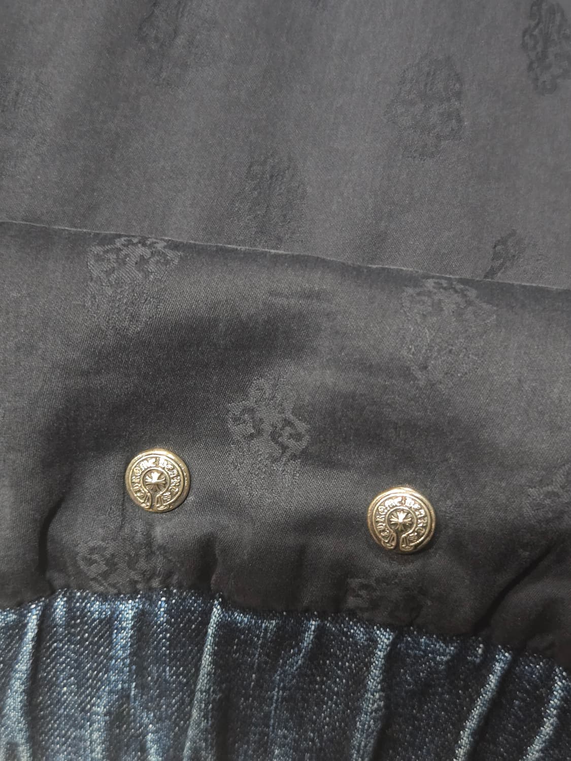 크롬하츠 트리플 화이트 레더패치 데님 아노락 후드(새상품) 상품이미지7