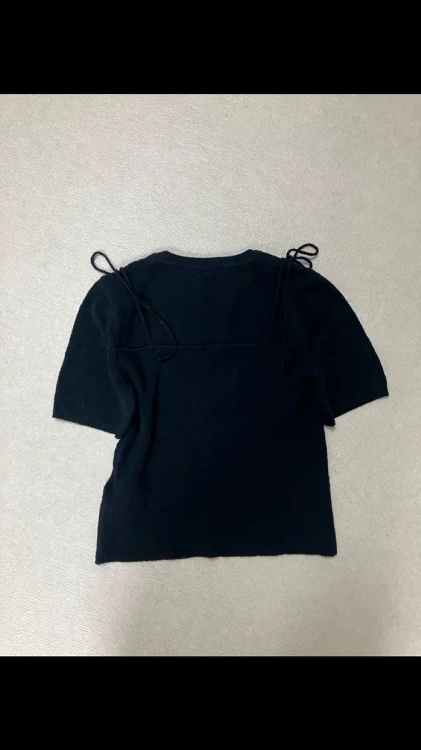 로우클래식 니트 RIBBED SHORT SLEEVE SWEATER 상품이미지8
