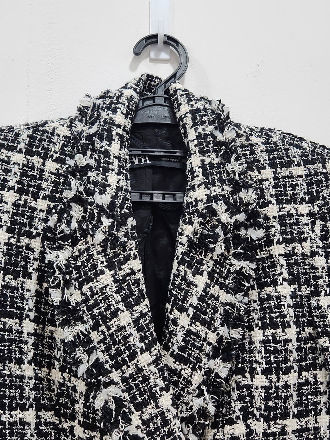 [S] 자라 Zara 더블 트위드 자켓  여성 S 상품이미지3