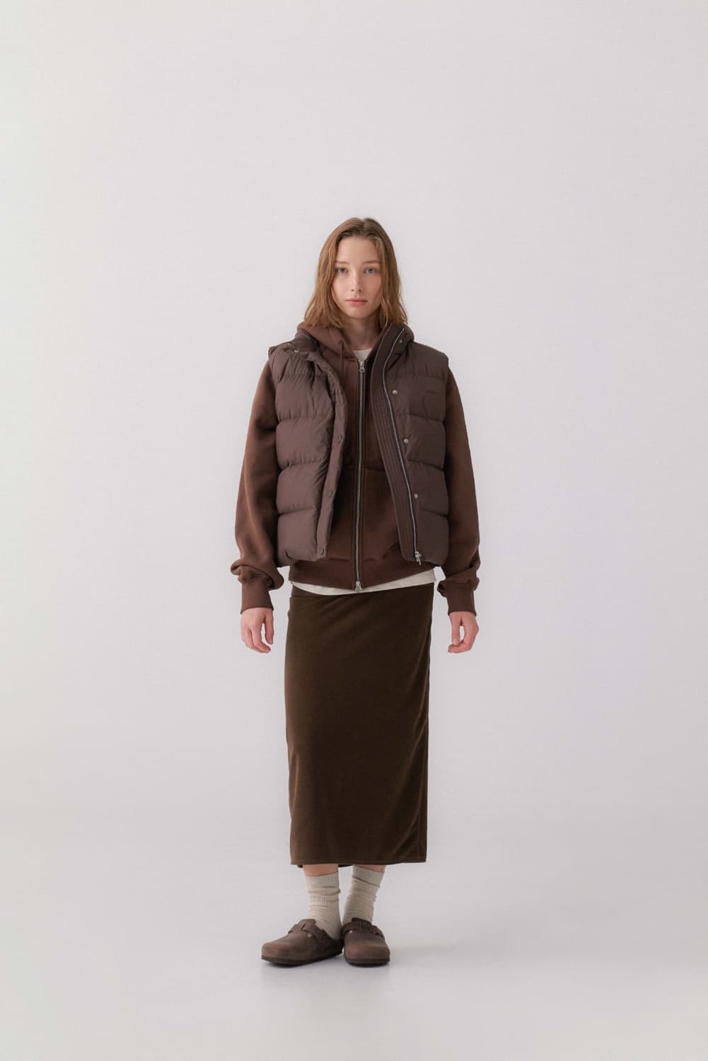 (새상품)오베르 auber Foldable Fleece Skirt 스커트 상품이미지3