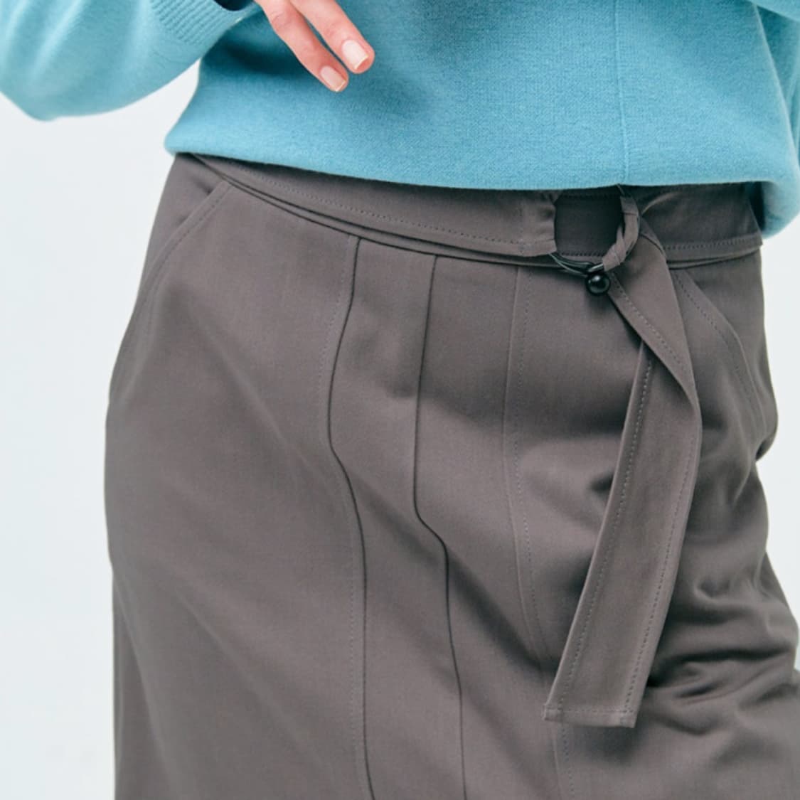 SJSJ 벨티드 슬릿스커트 55 새상품 상품이미지2