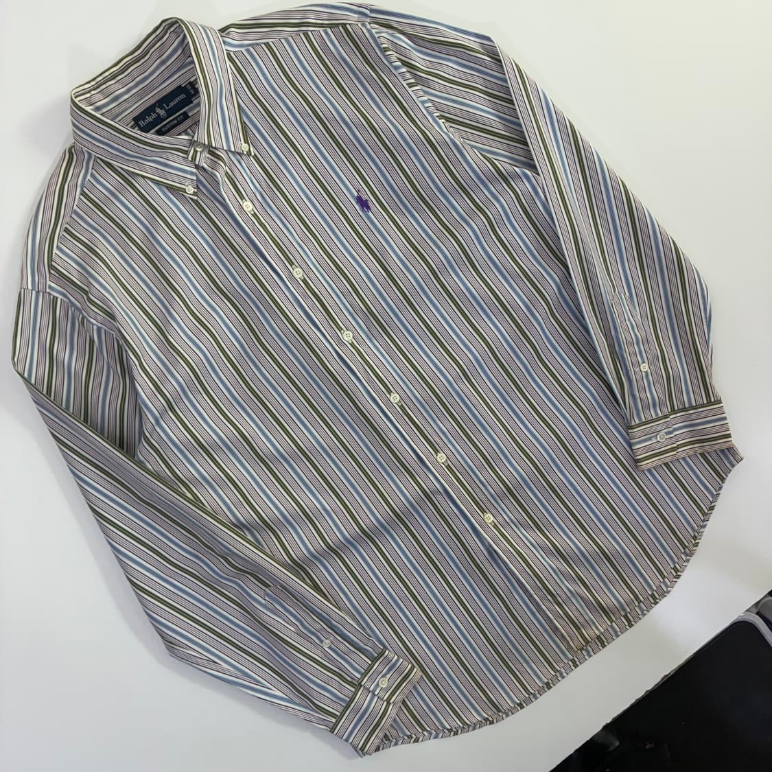 Polo  폴로  랄프로렌 자수 코튼 멀티컬러 스트라이프 셔츠  상품이미지2