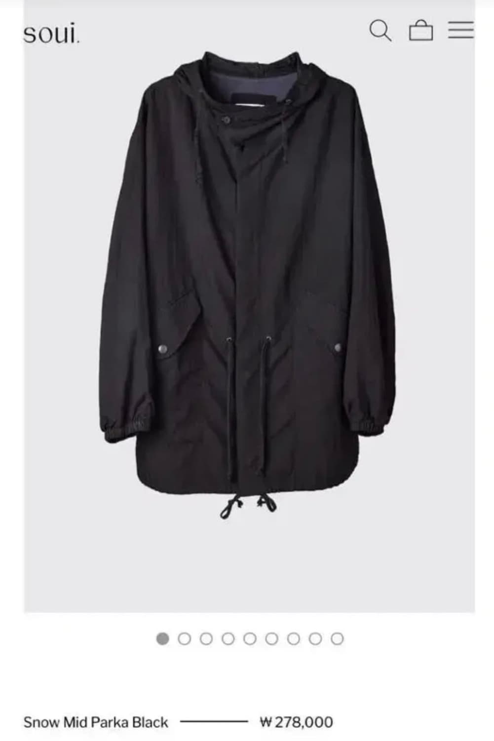 해칭룸 스노우 미드파카 4사이즈 상품이미지3