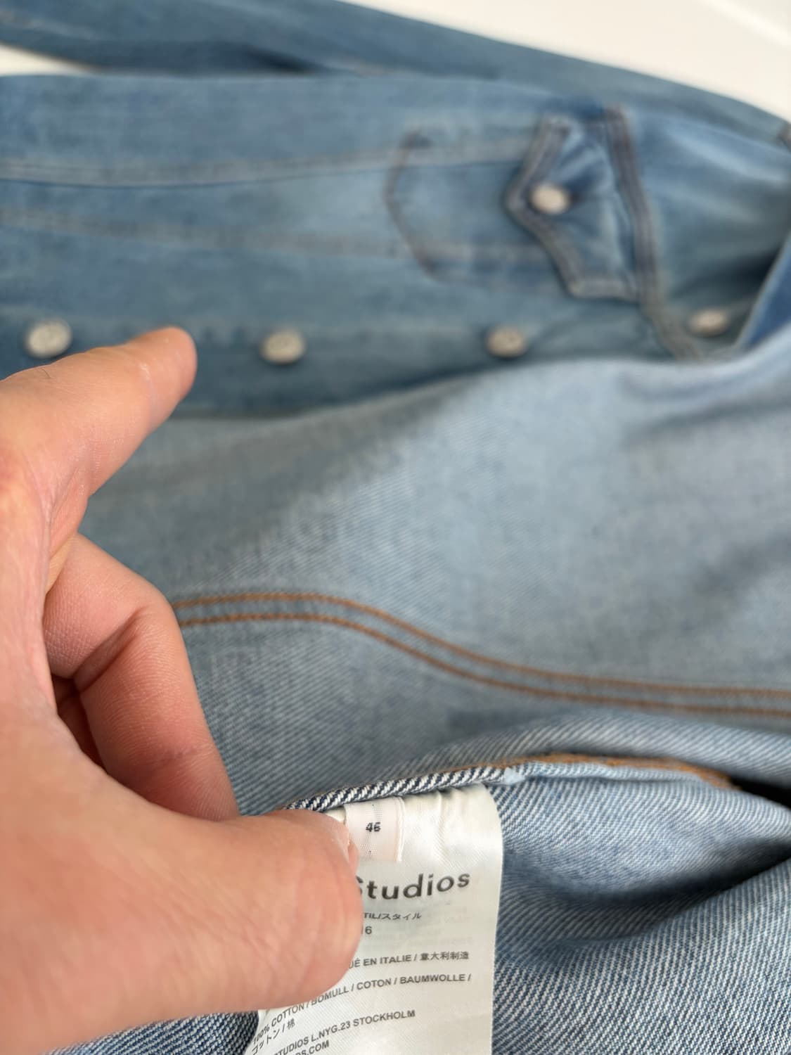 아크네 스튜디오 청자켓 46사이즈 상품이미지5