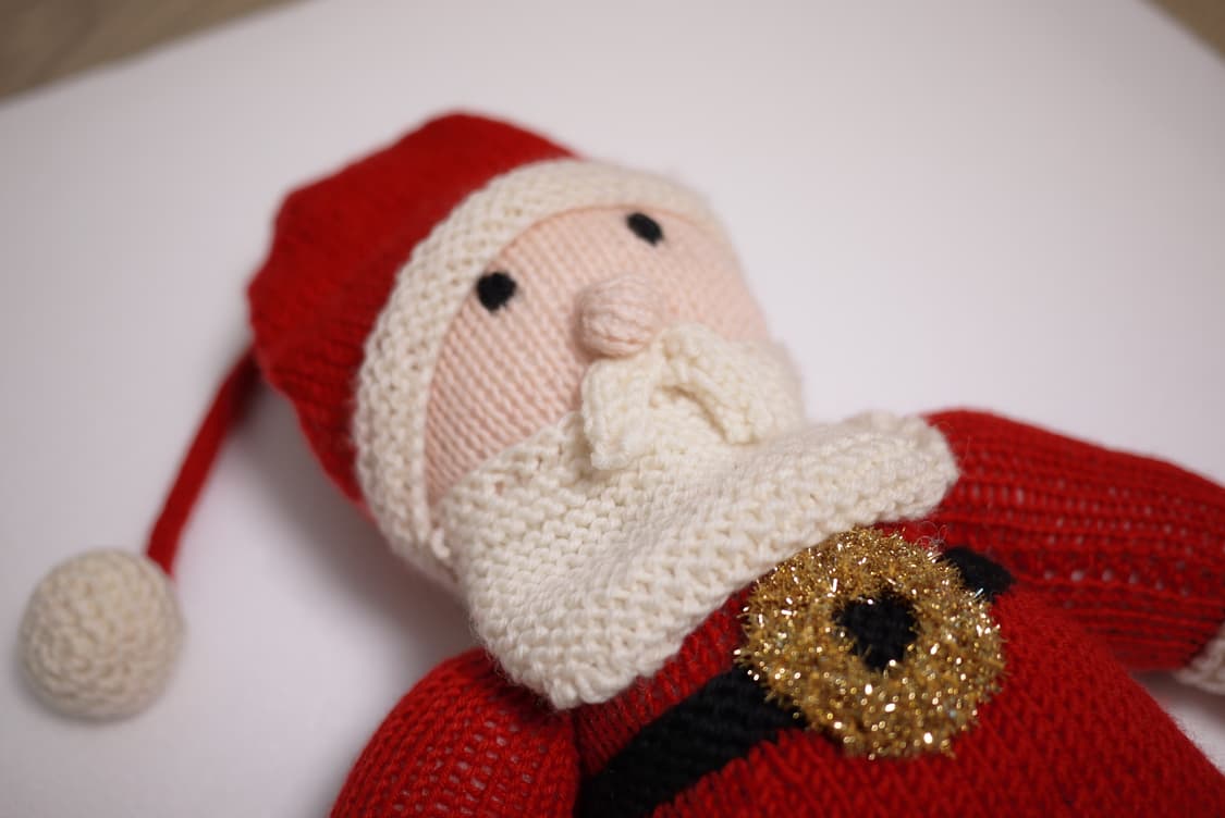 핸드메이드 산타클로스 뜨개 인형 상품이미지2