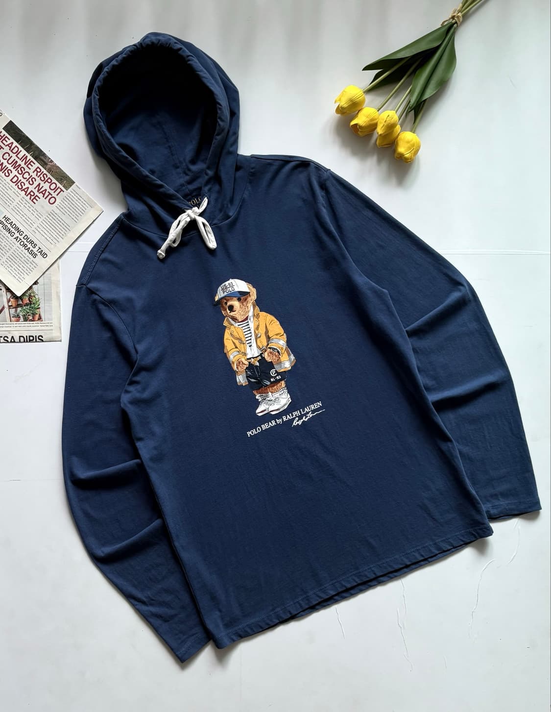 Polo 폴로랄프로렌 네이비 베어 후드티 상품이미지1