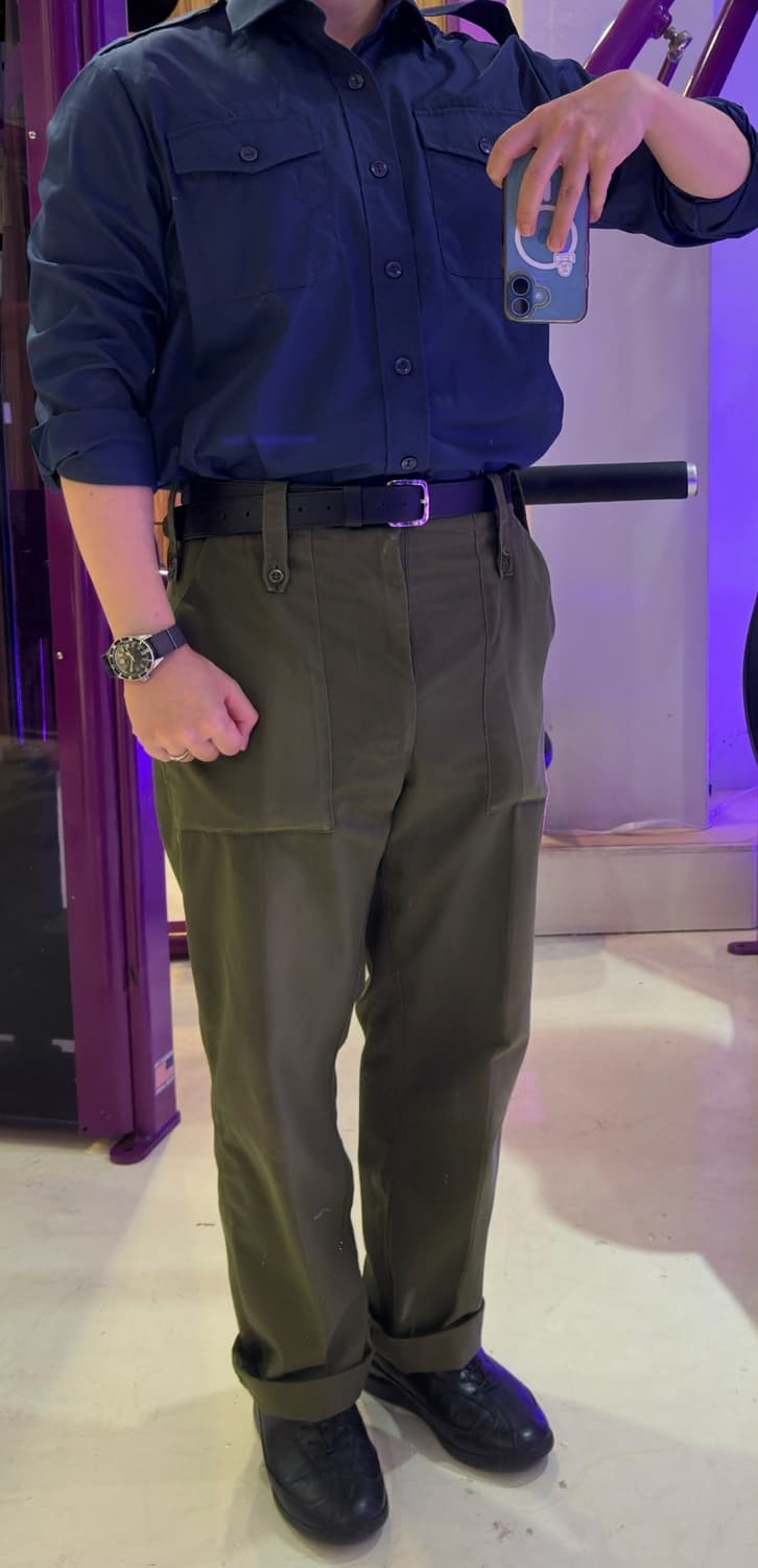 영국 공군 RAF 보급 워크 셔츠 38/40(105) 상품이미지3