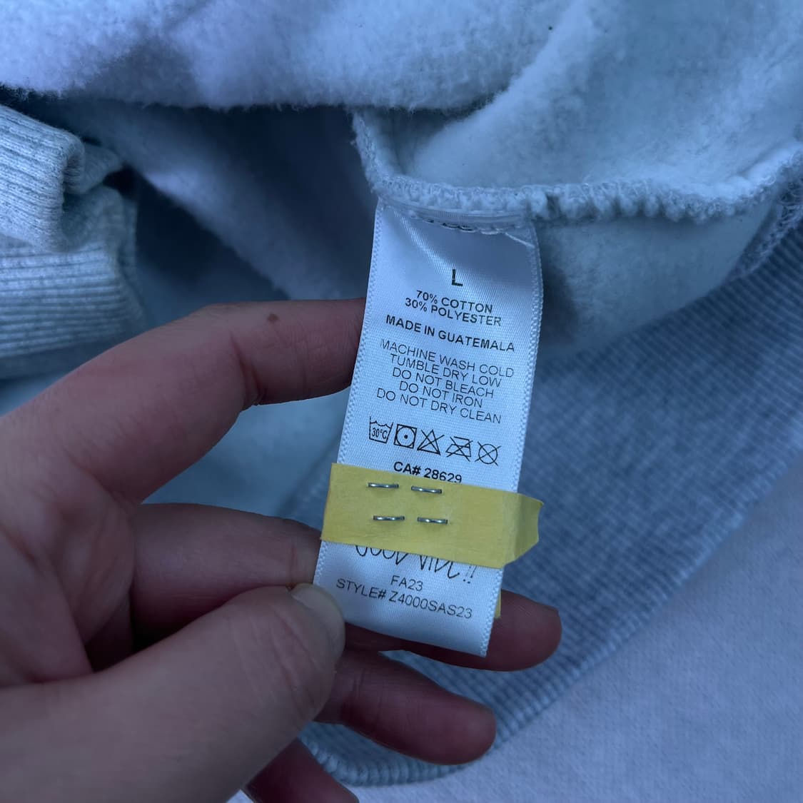 100 스투시 베이직 오트밀 후드티 상품이미지8